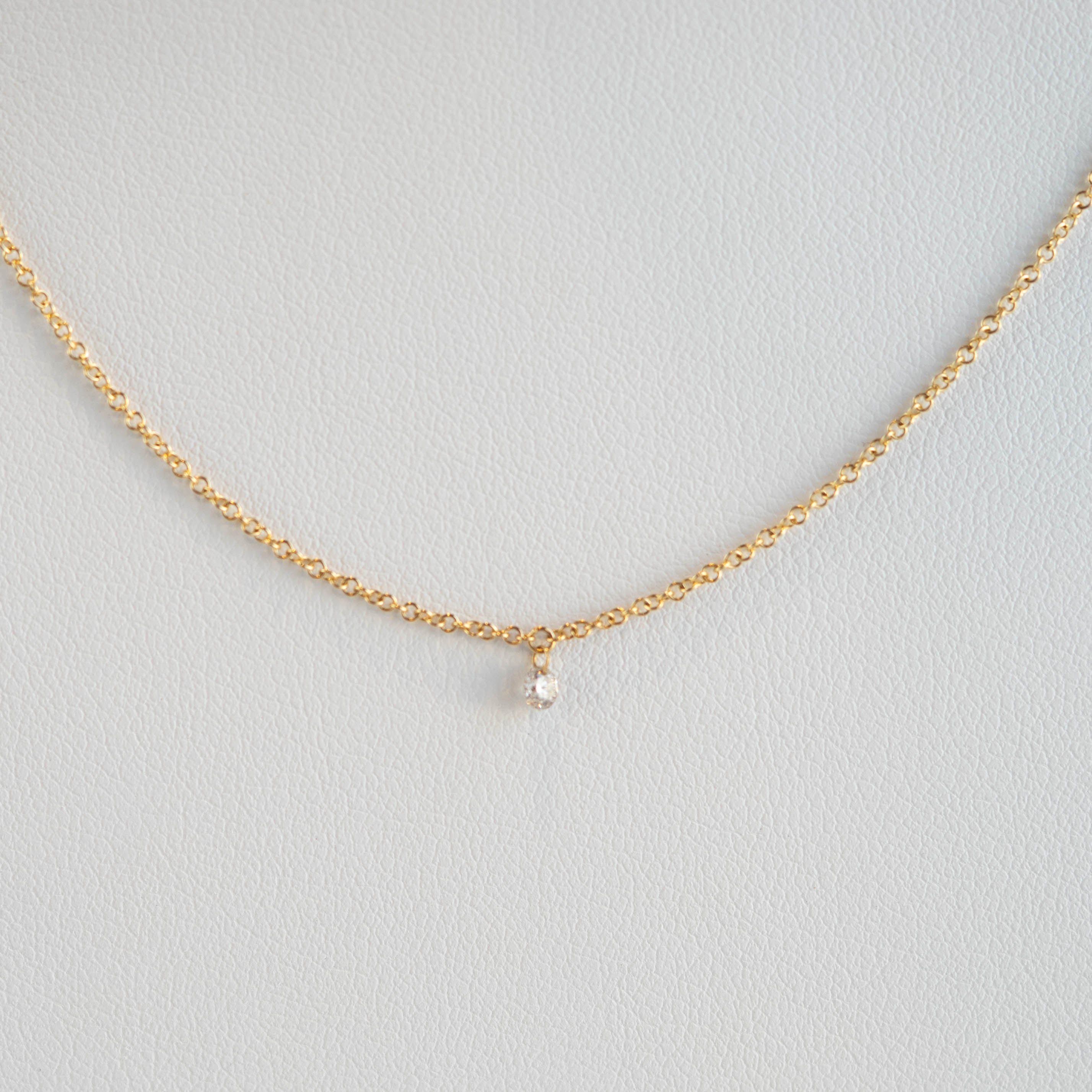 Athena Floating Diamond Necklace
