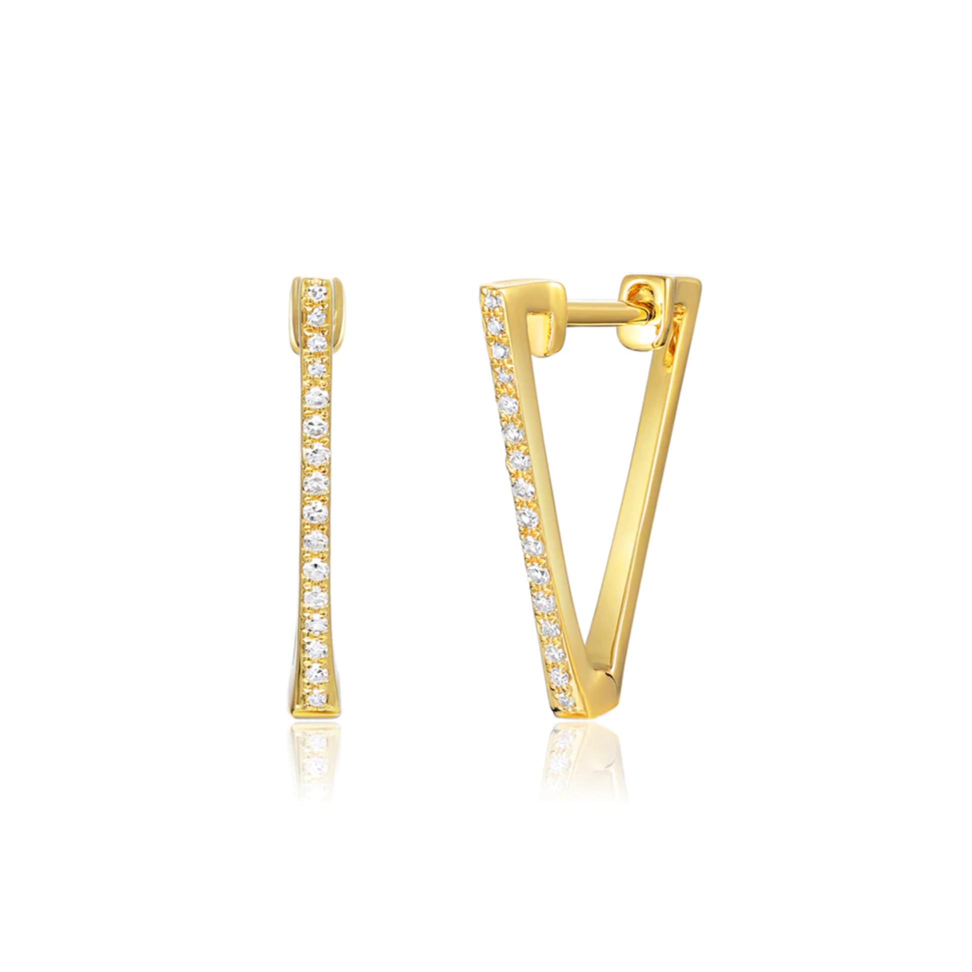 Aubree Diamond V Earrings