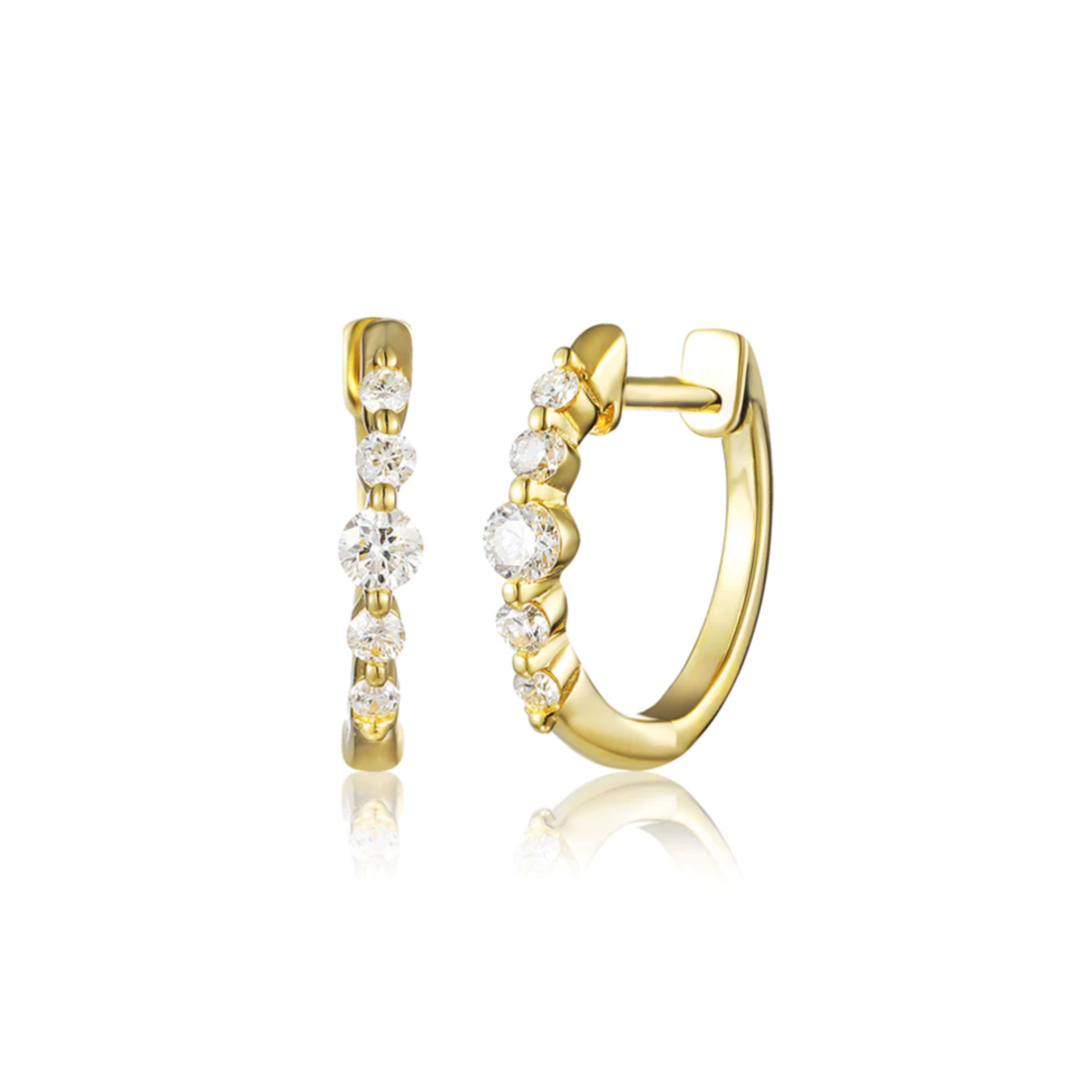 Eden Diamond Huggie Earrings