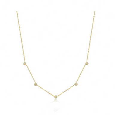 Gracie Diamond Disc Station Necklace