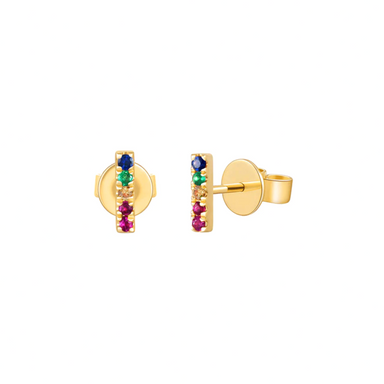 Mackenzie Rainbow Bar Earrings