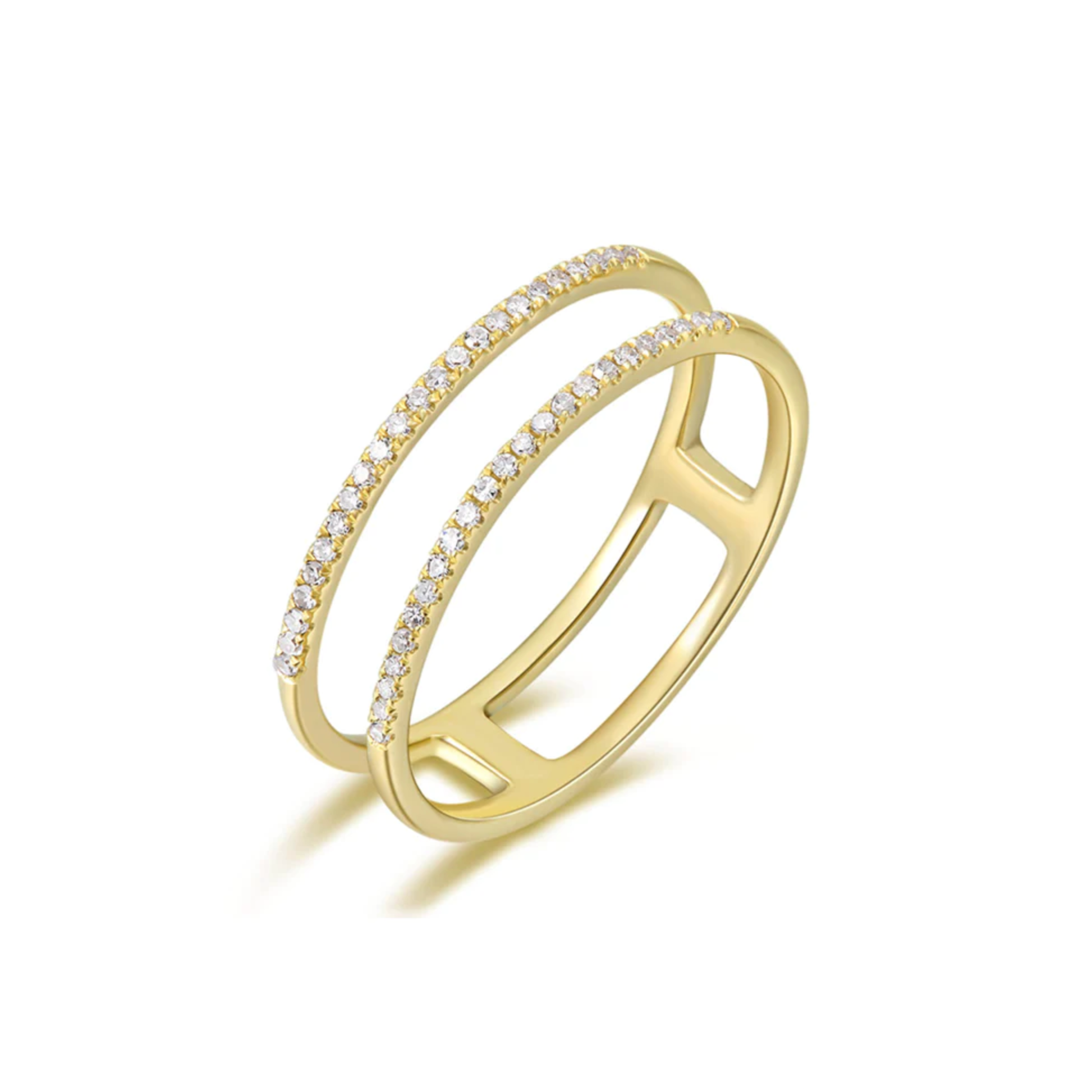 Parallel Diamond Ring