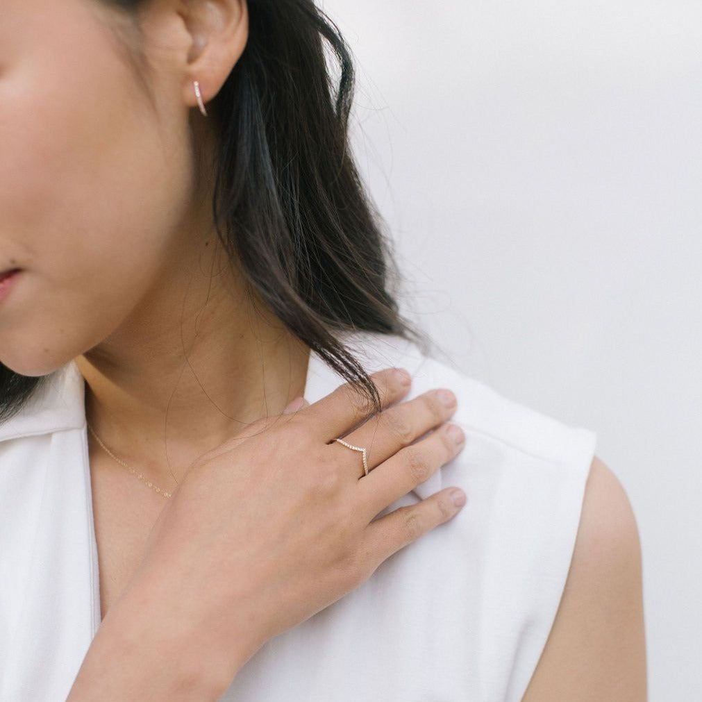 Natalie Chevron Ring