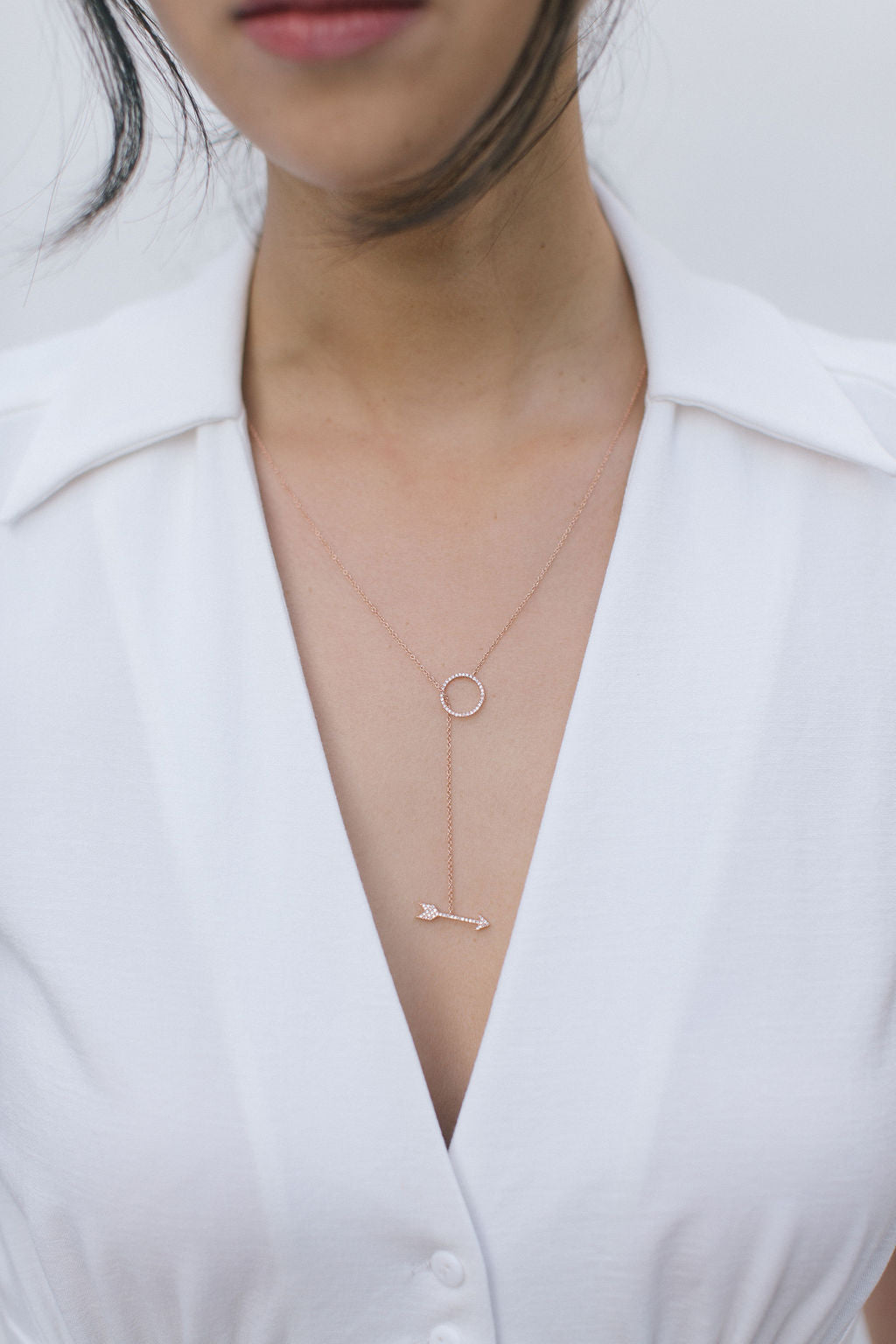 The Arrow Adjustable Lariat Necklace