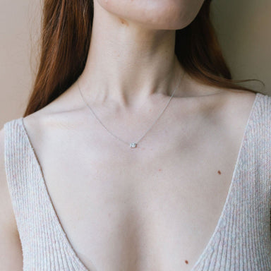 Makayla Baguette Diamond Necklace