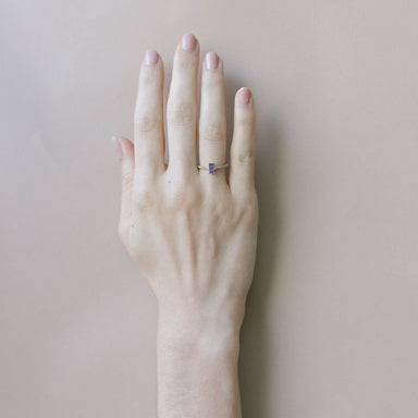 Sydney Amethyst and Diamond Ring