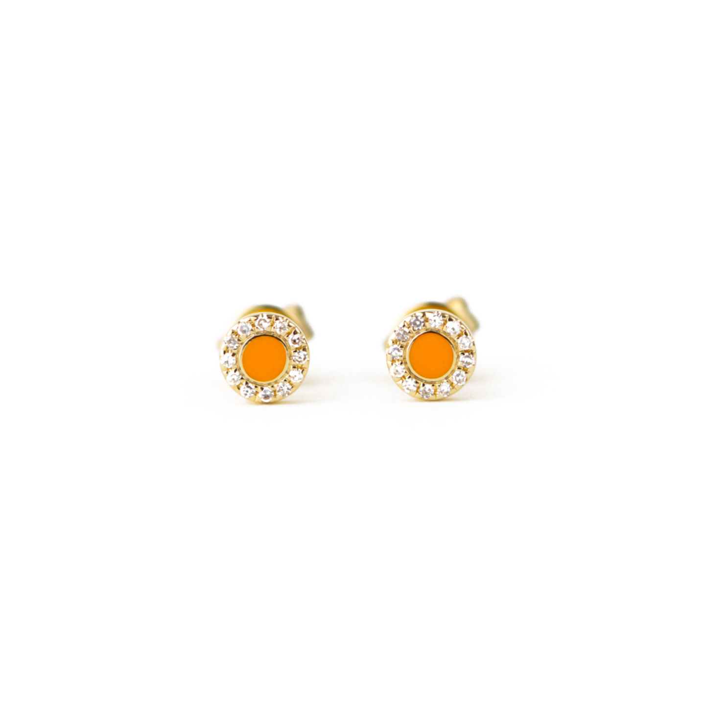 Alexandra Enamel and Diamond Earrings