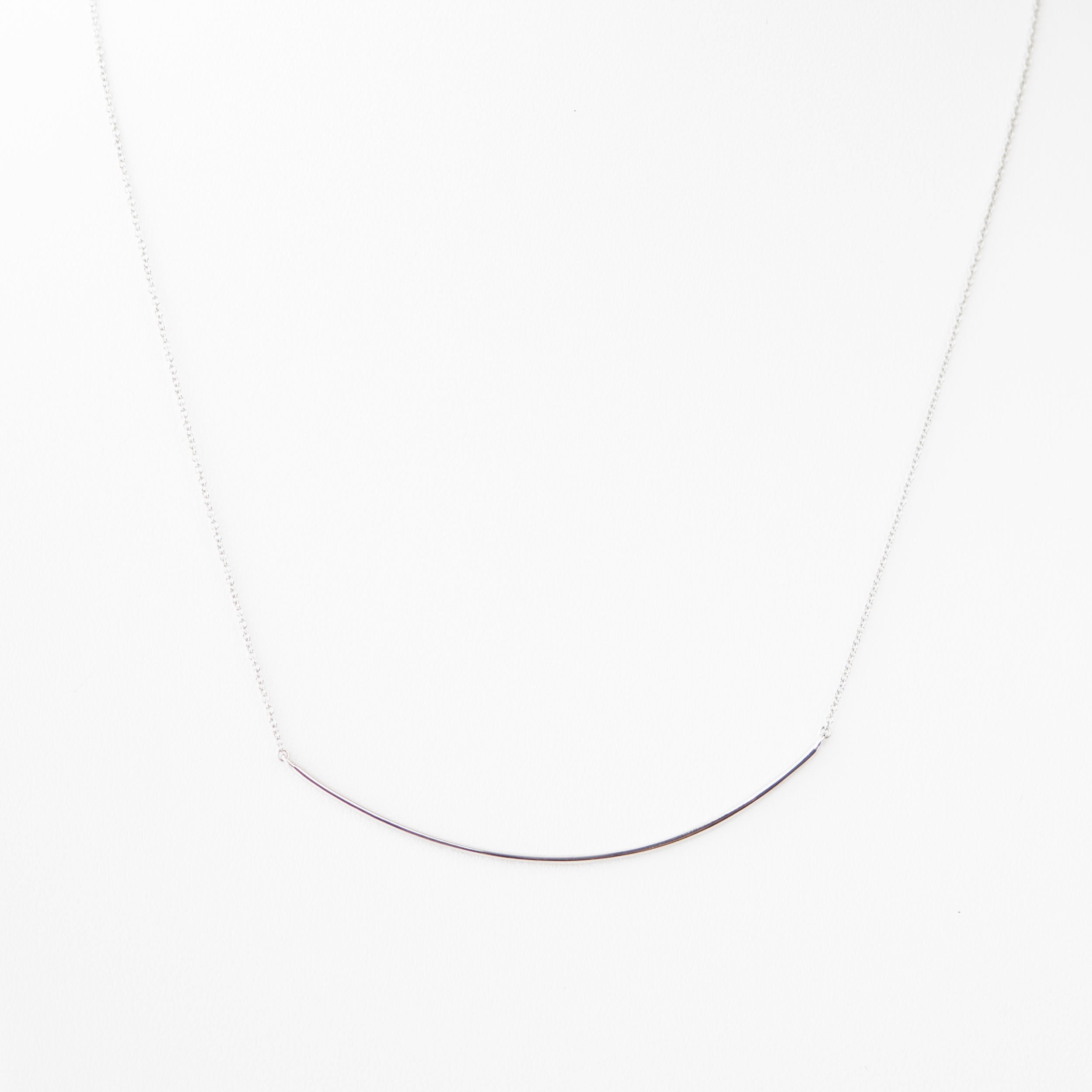Willow Diamond Arc Necklace Backwards