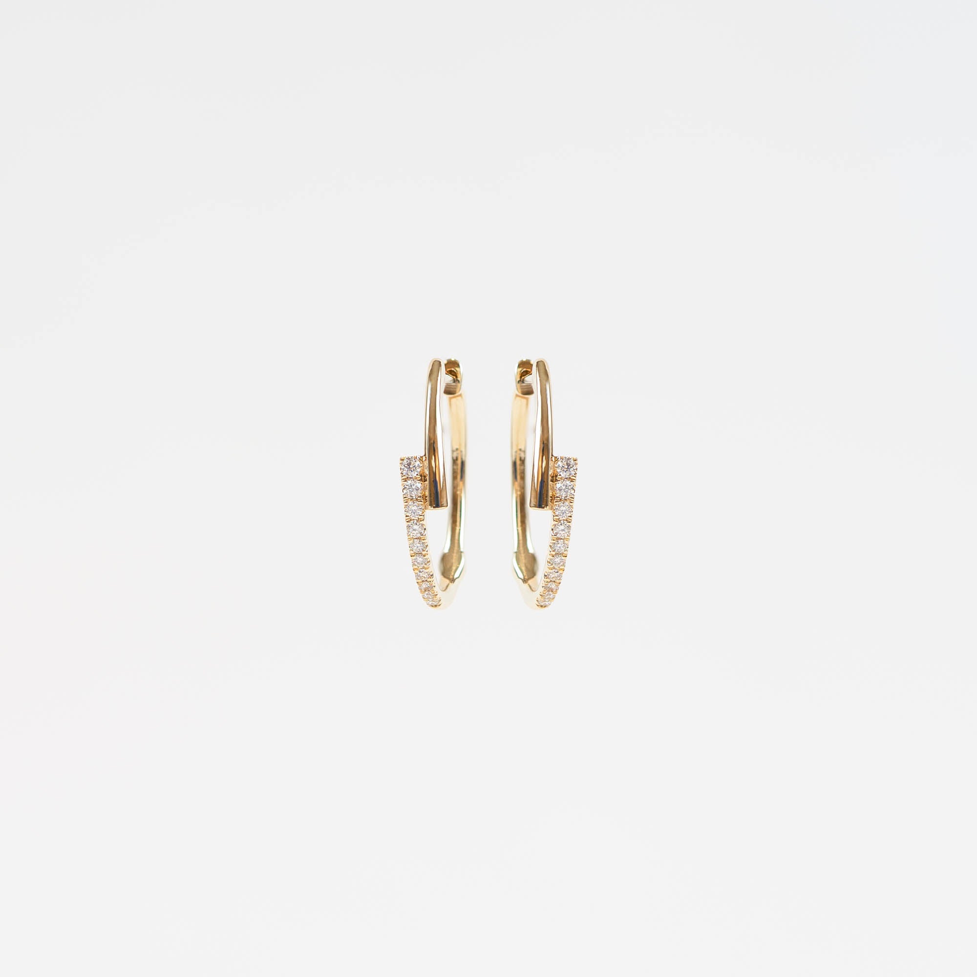 Brooke Diamond Huggie Earrings