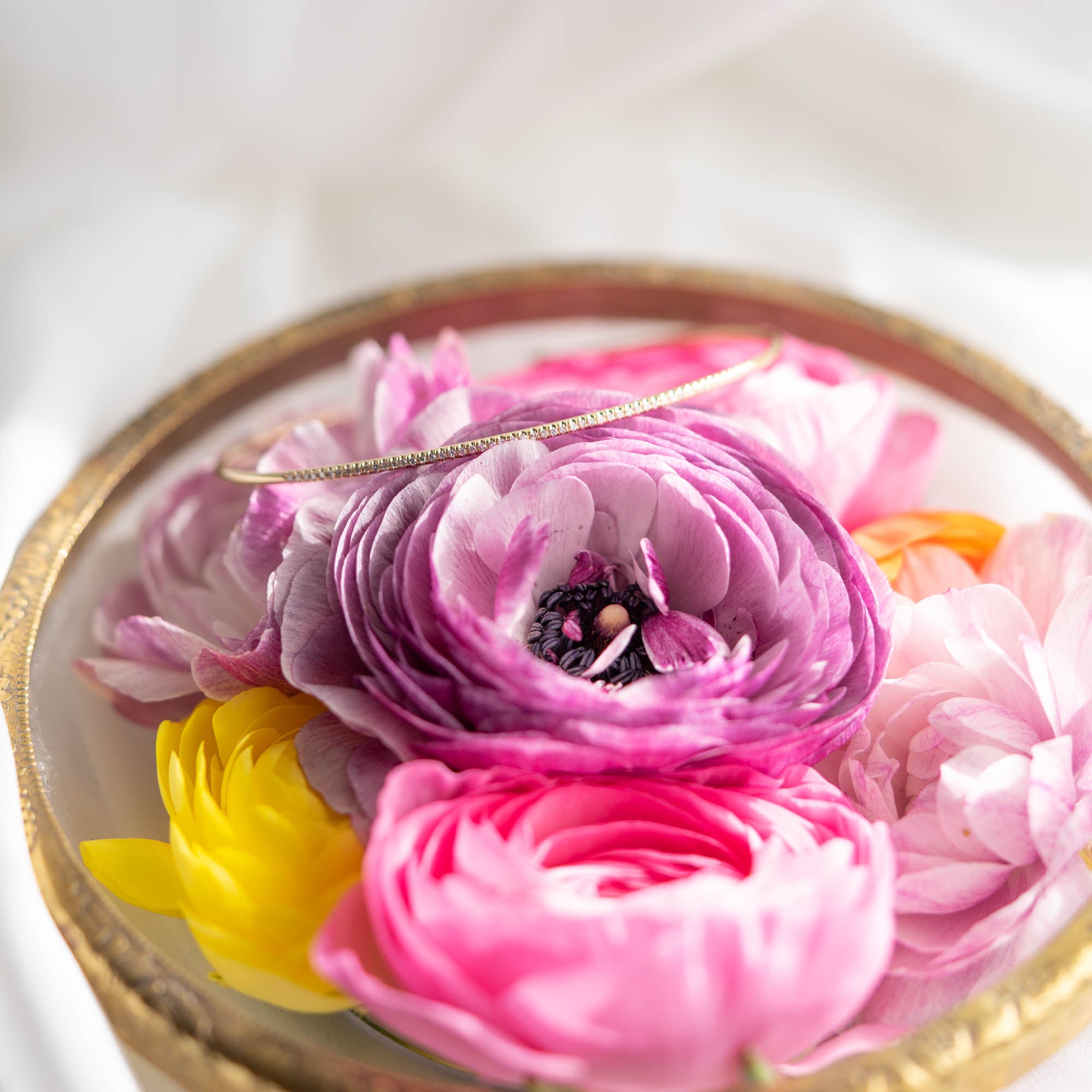 Diamond Reverse Open Cuff Bangle