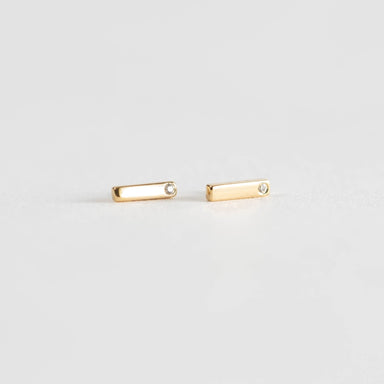 Emery Diamond Bar Earrings