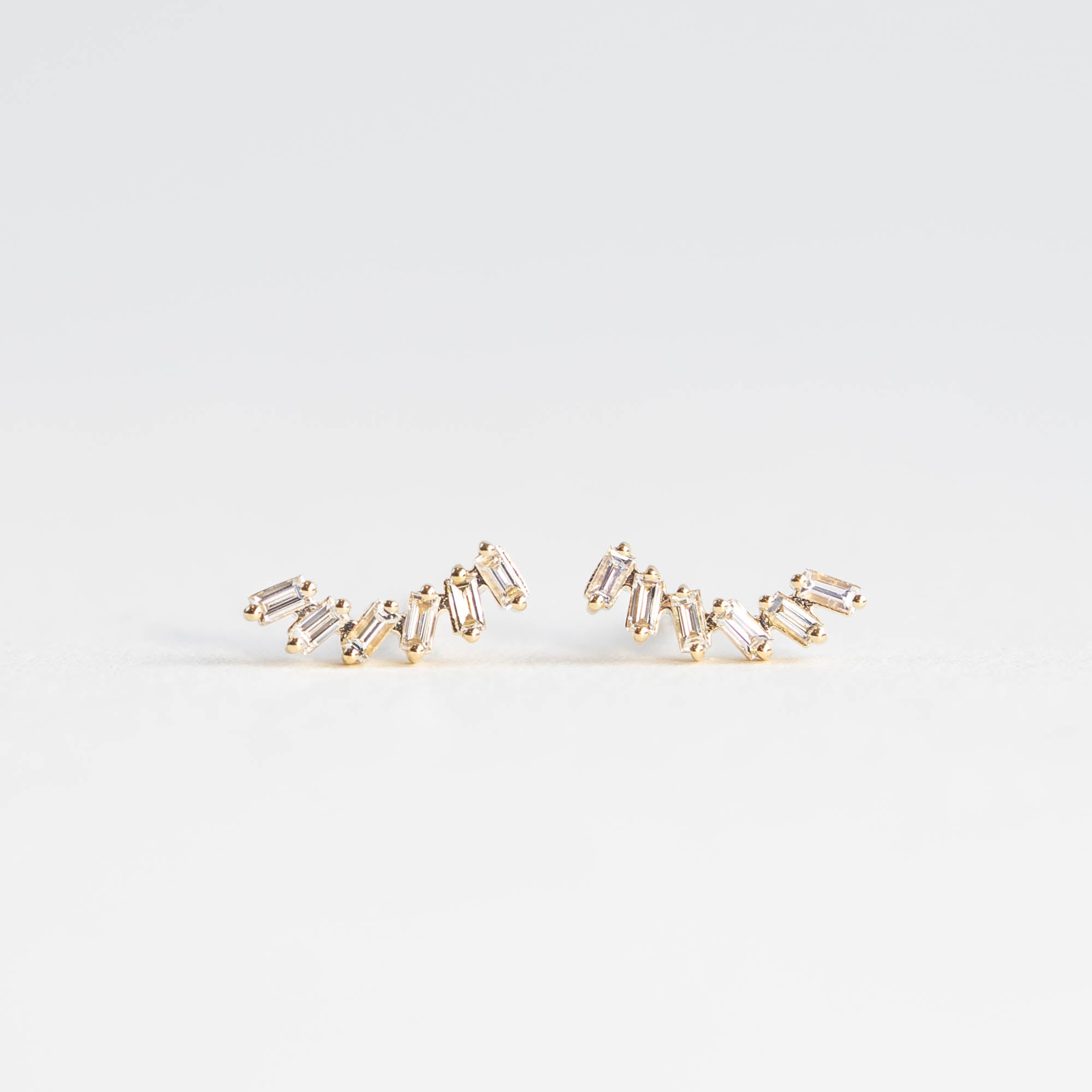 Nike Baguette Diamond Stud Earrings