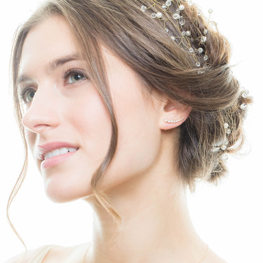 Graduated Diamond Bezel Ear Cuffs