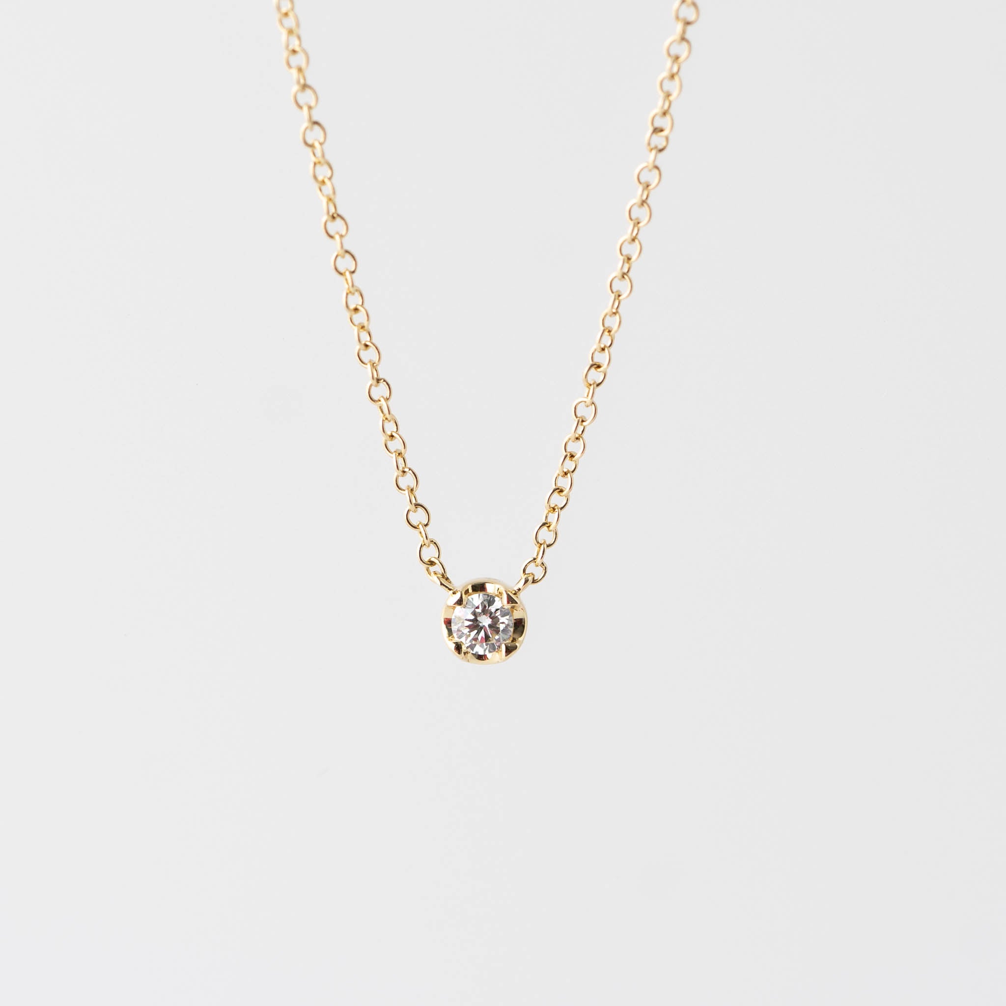 Julia Diamond Solitare Necklace