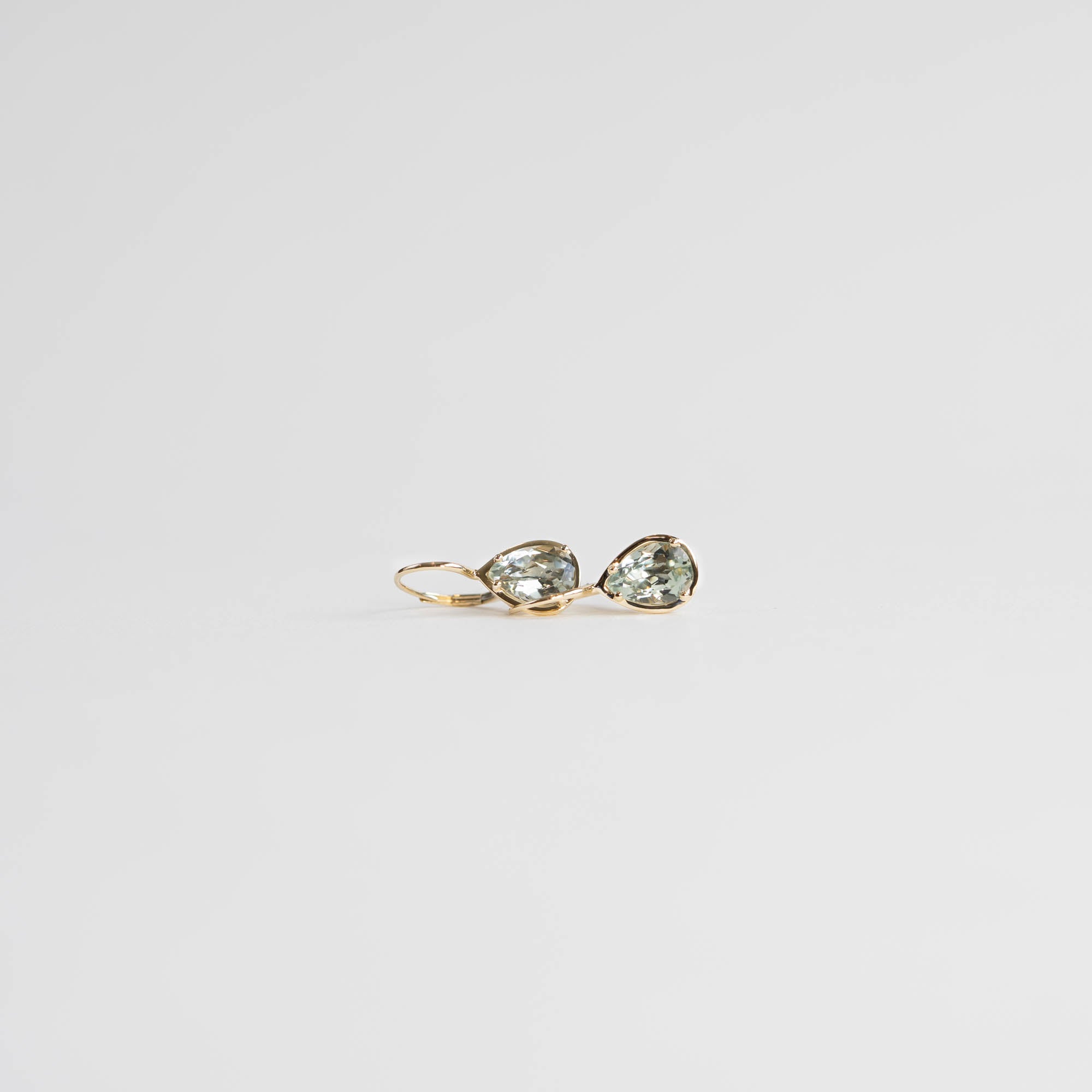 Kendall Green Amethyst Drop Earrings