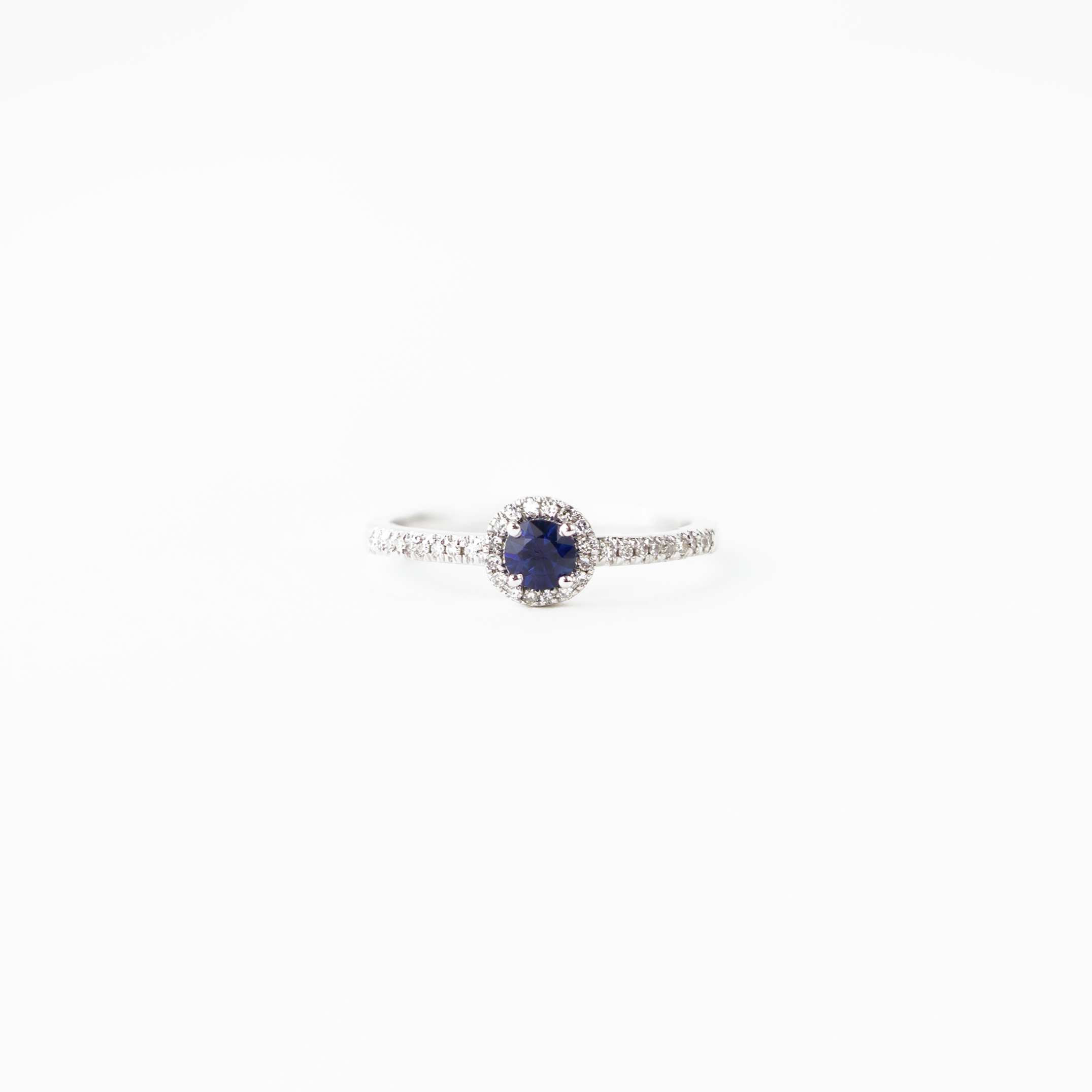 Kimberly Blue Sapphire and Diamond Ring