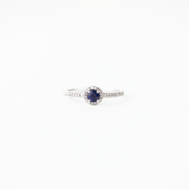 Kimberly Blue Sapphire and Diamond Ring