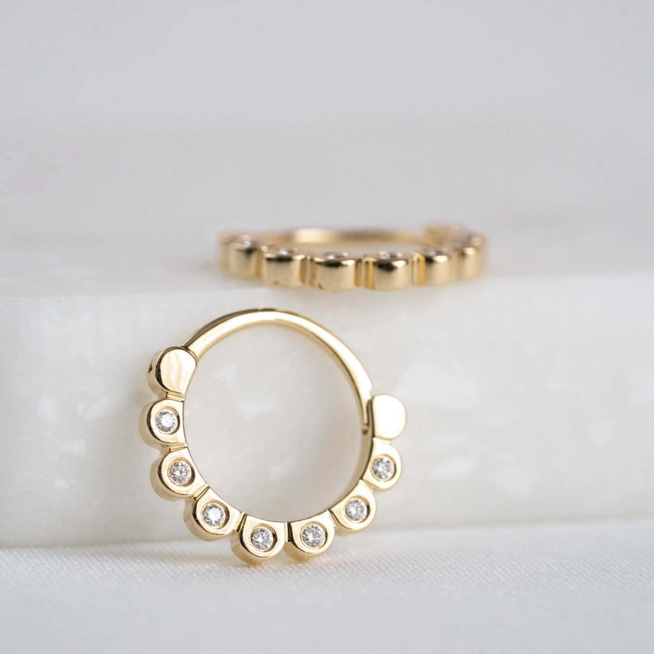 Kinsley Diamond Huggie Earrings