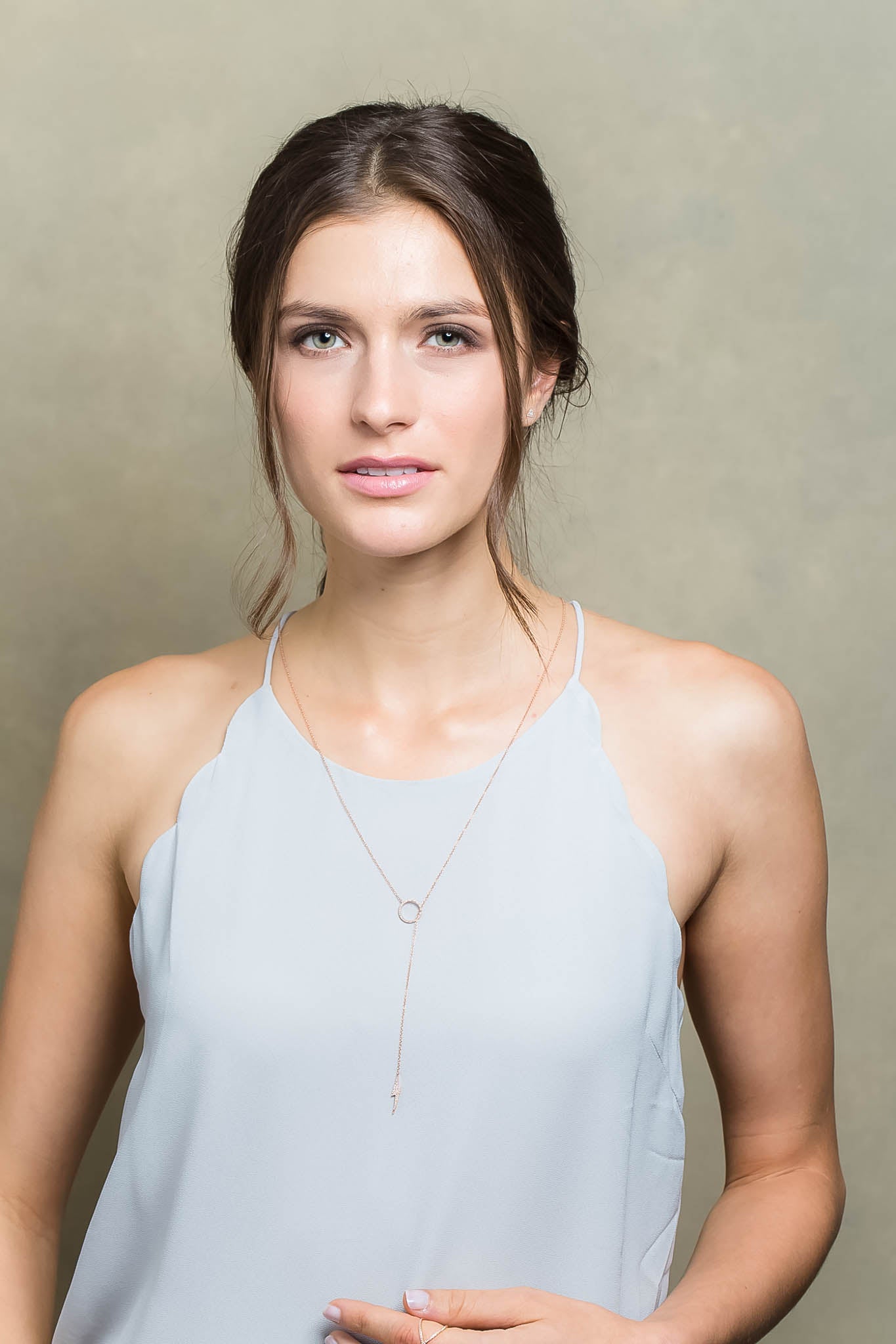 Champagne and White Diamond Meteorite Earrings