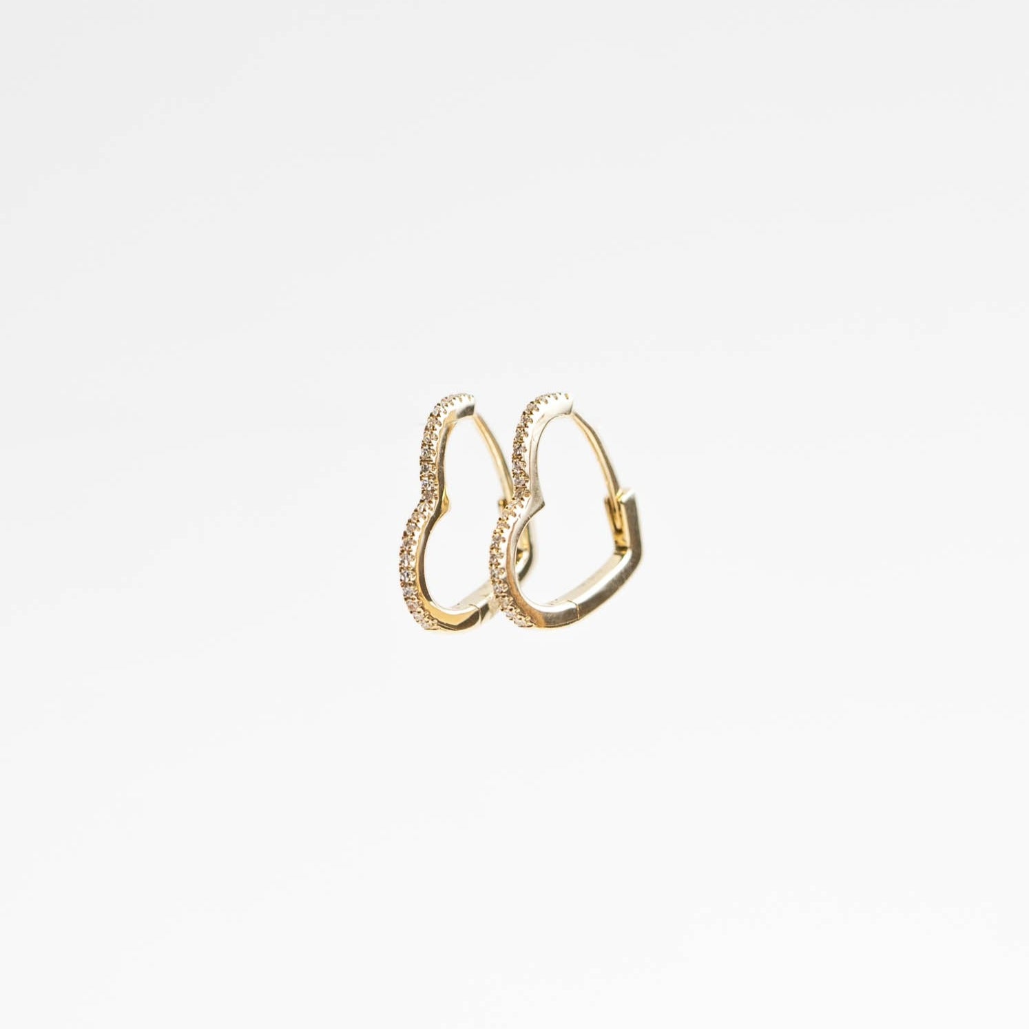 Liliana Heart Huggie Earrings