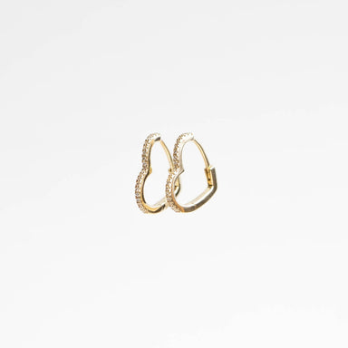 Liliana Heart Huggie Earrings