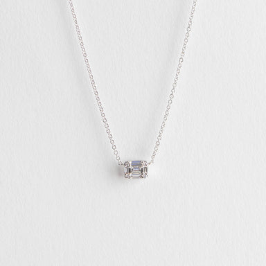 Makayla Baguette Diamond Necklace