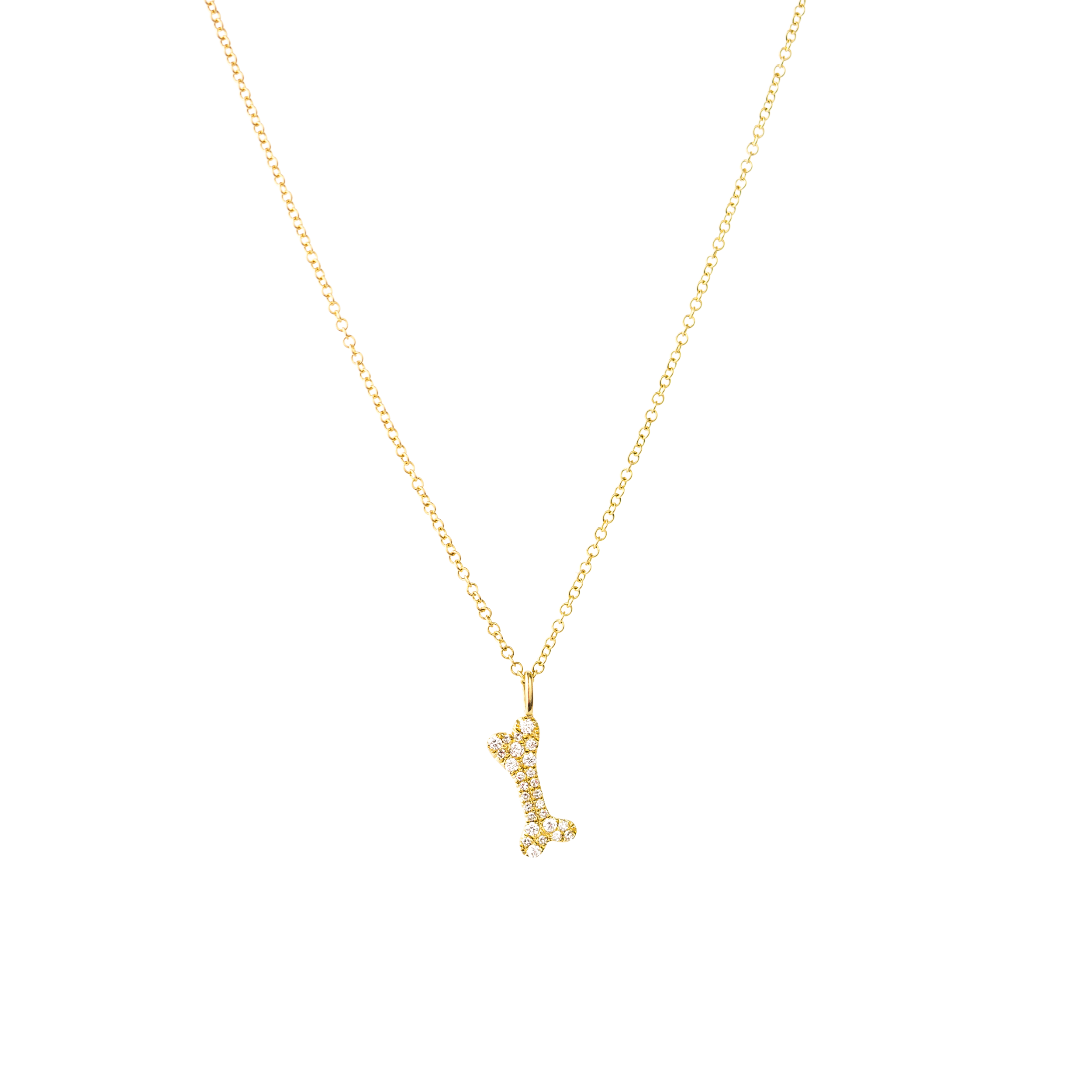 Maple Diamond Bone Necklace