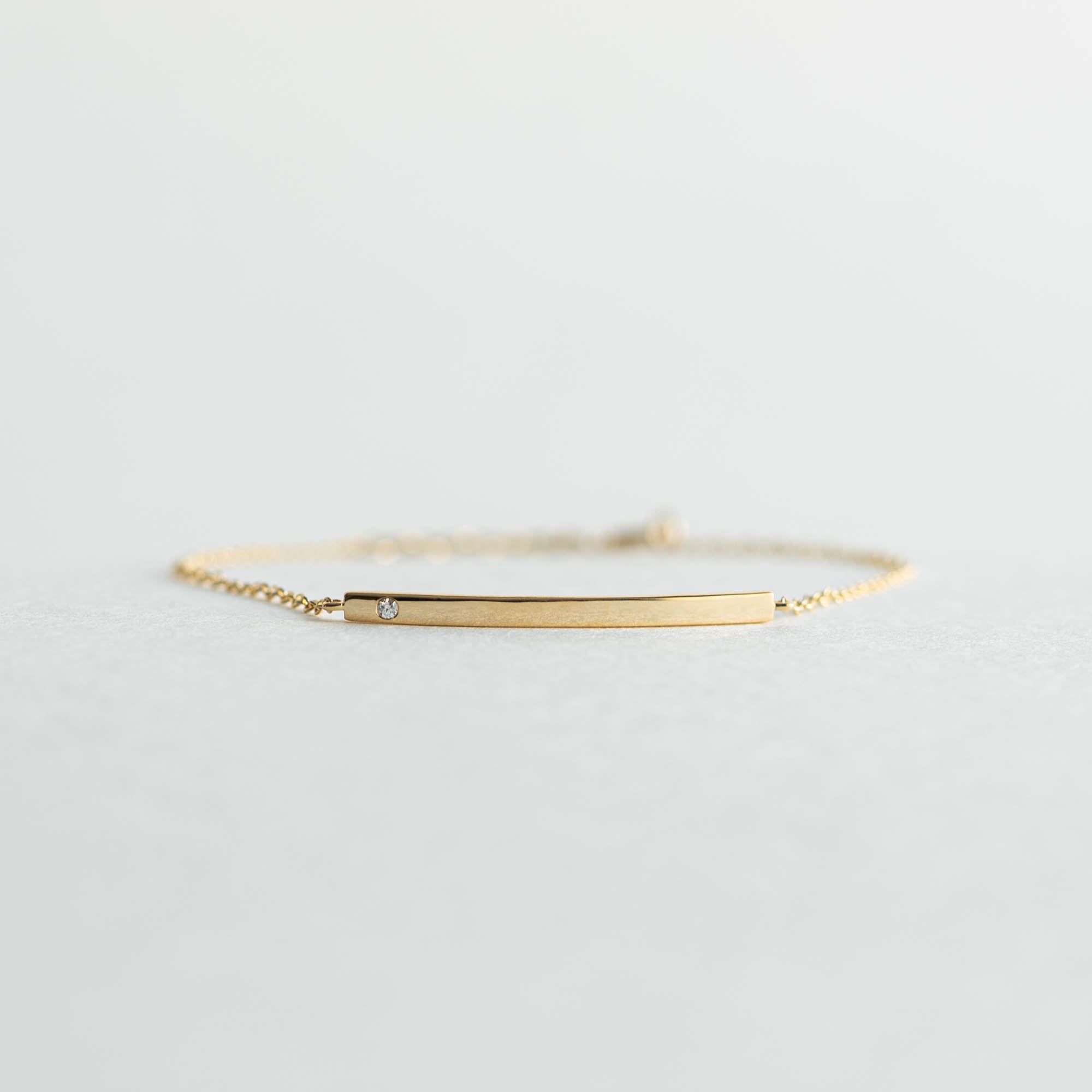 Morgan Diamond Bar Bracelet