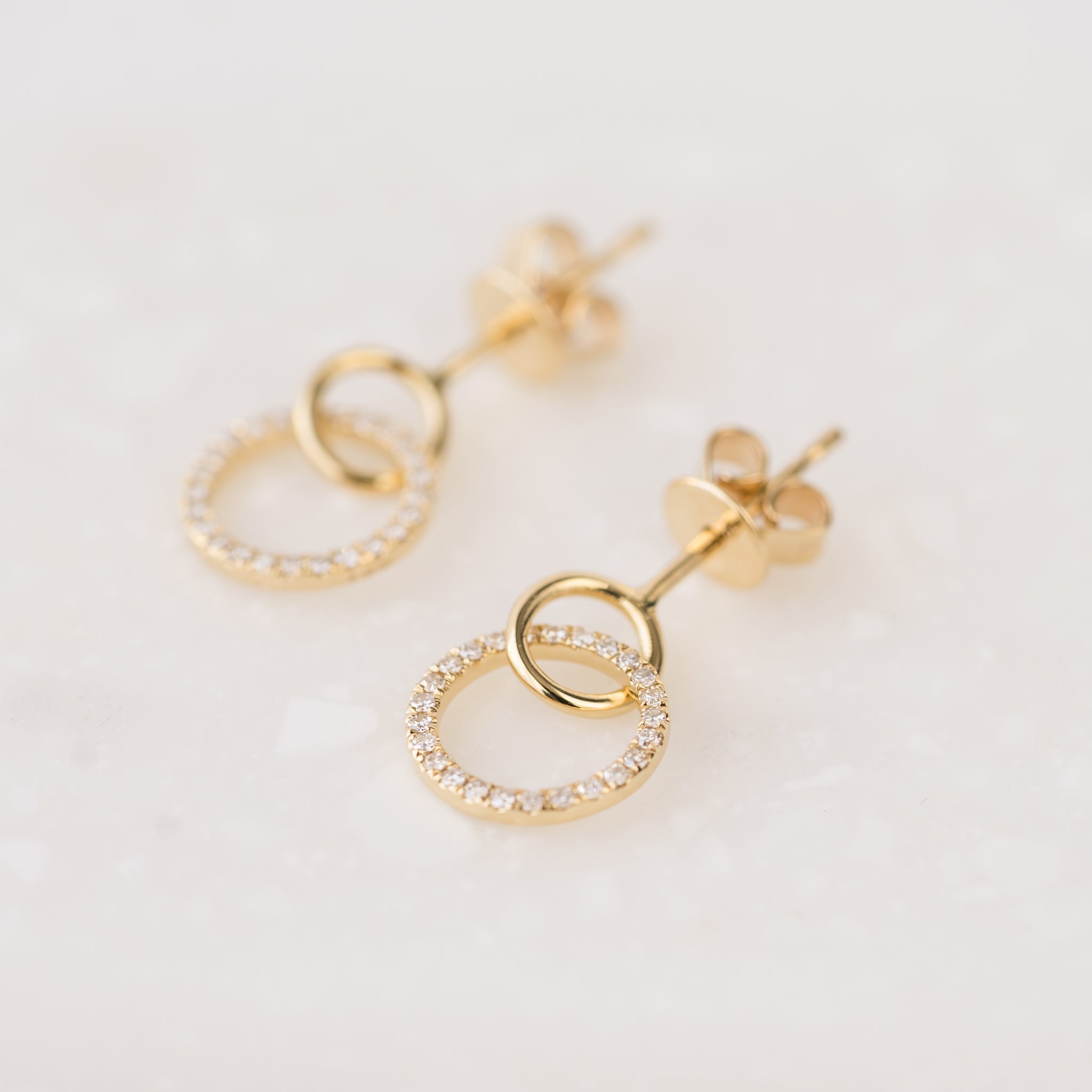 Naomi Swinging Halo Earrings