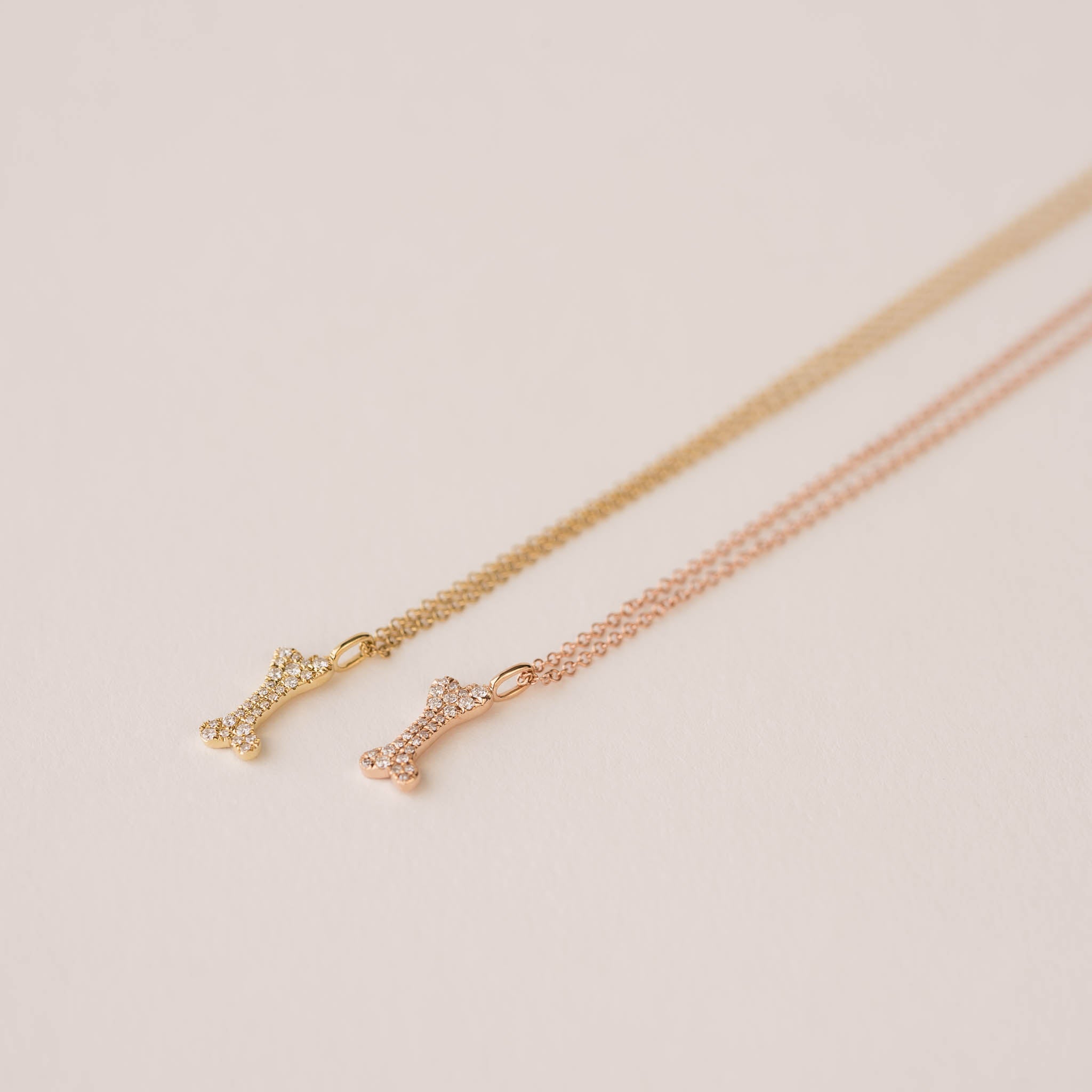 Maple Diamond Bone Necklaces