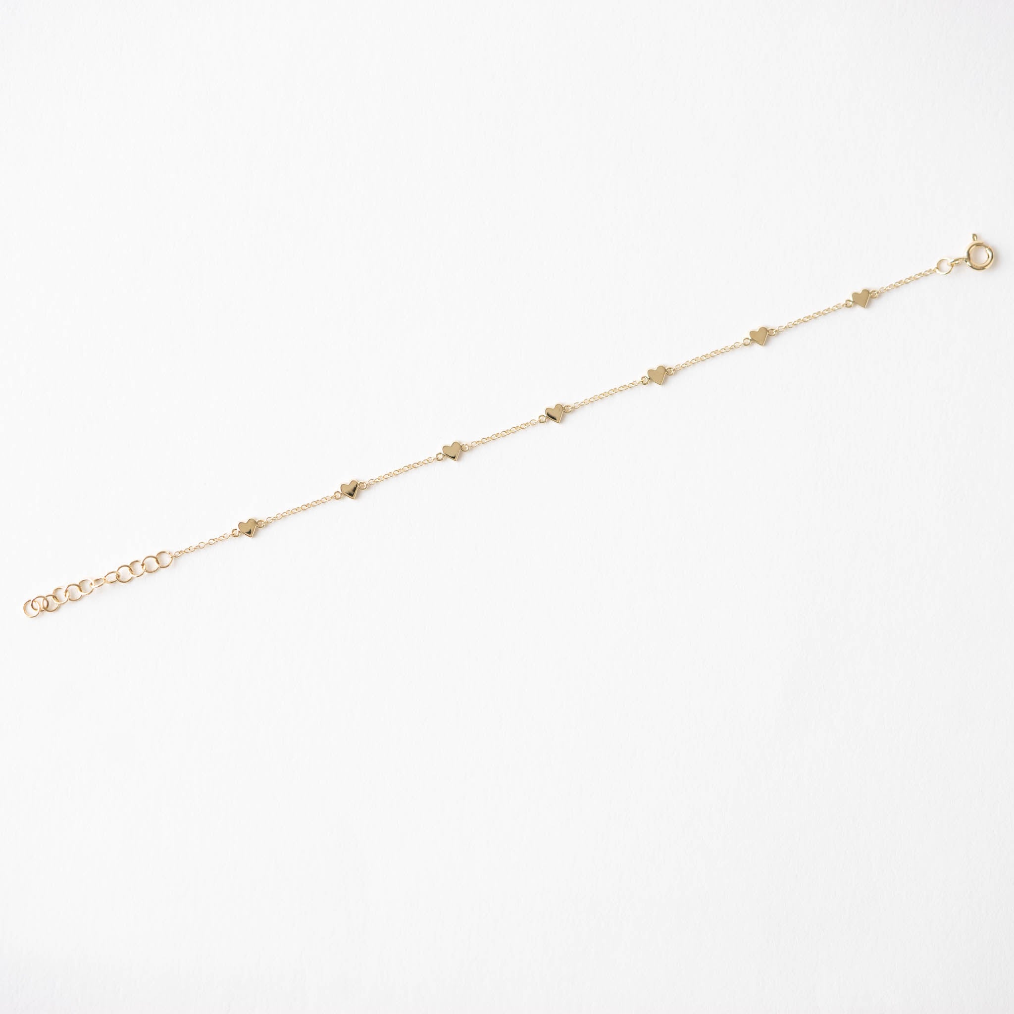 Reagan Gold Heart Bracelet