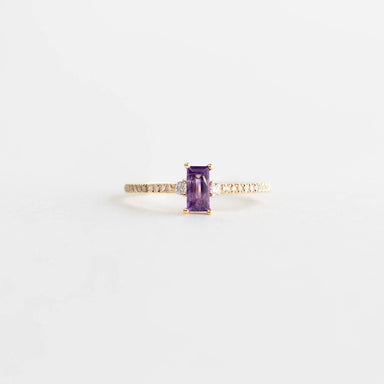 Sydney Amethyst and Diamond Ring