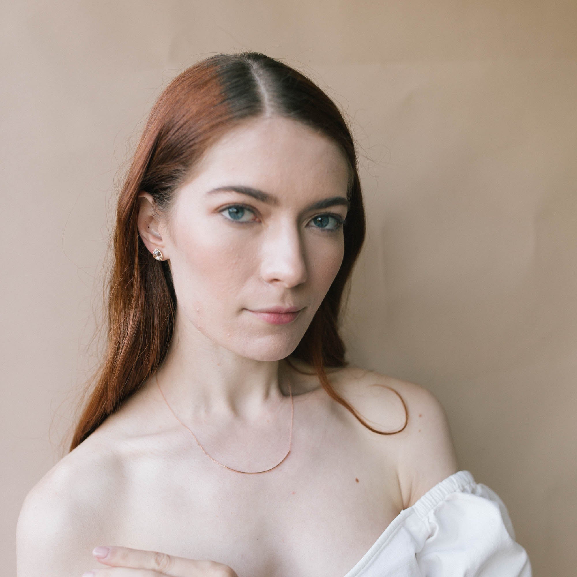 Willow Diamond Arc Necklace