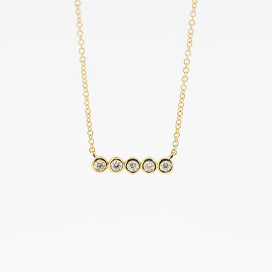 Aria Bezel Diamond Necklace