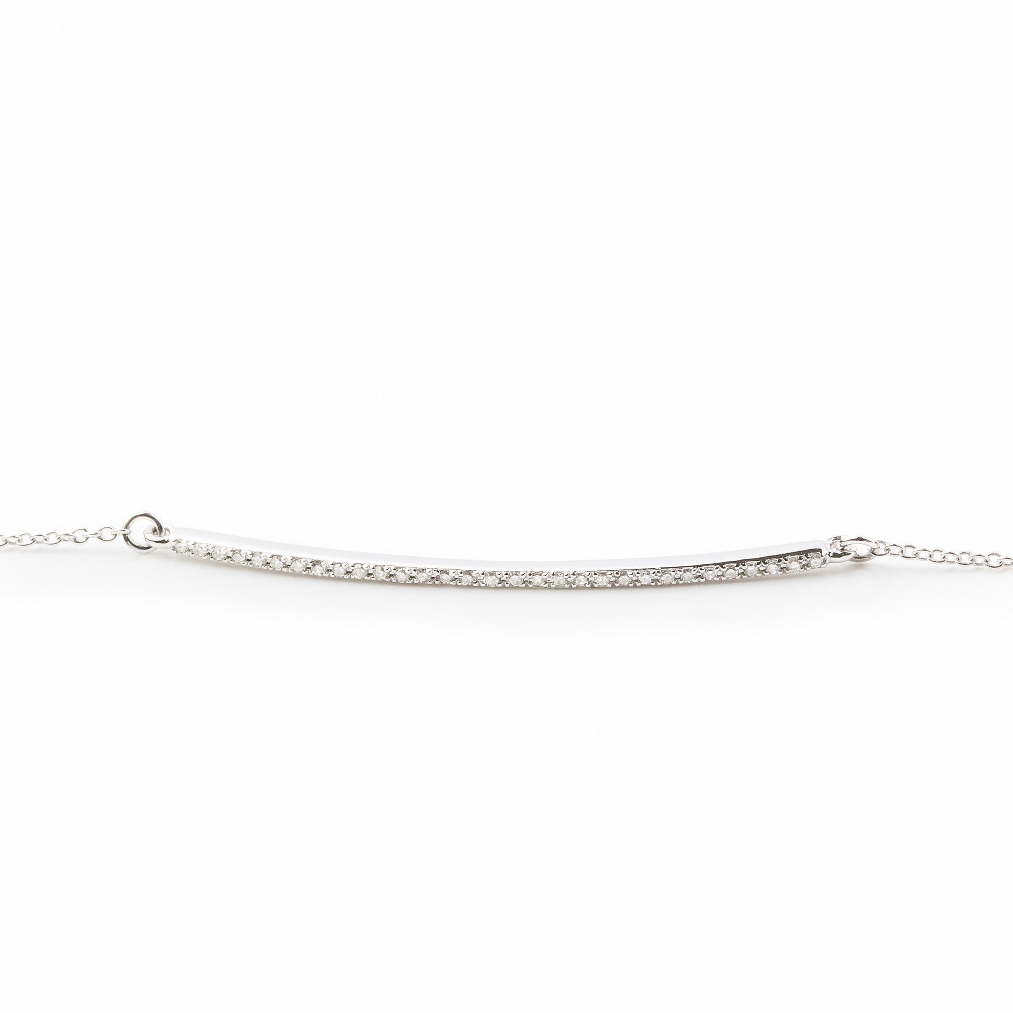 Diamond Bar Bracelet by Atheria Jewelry