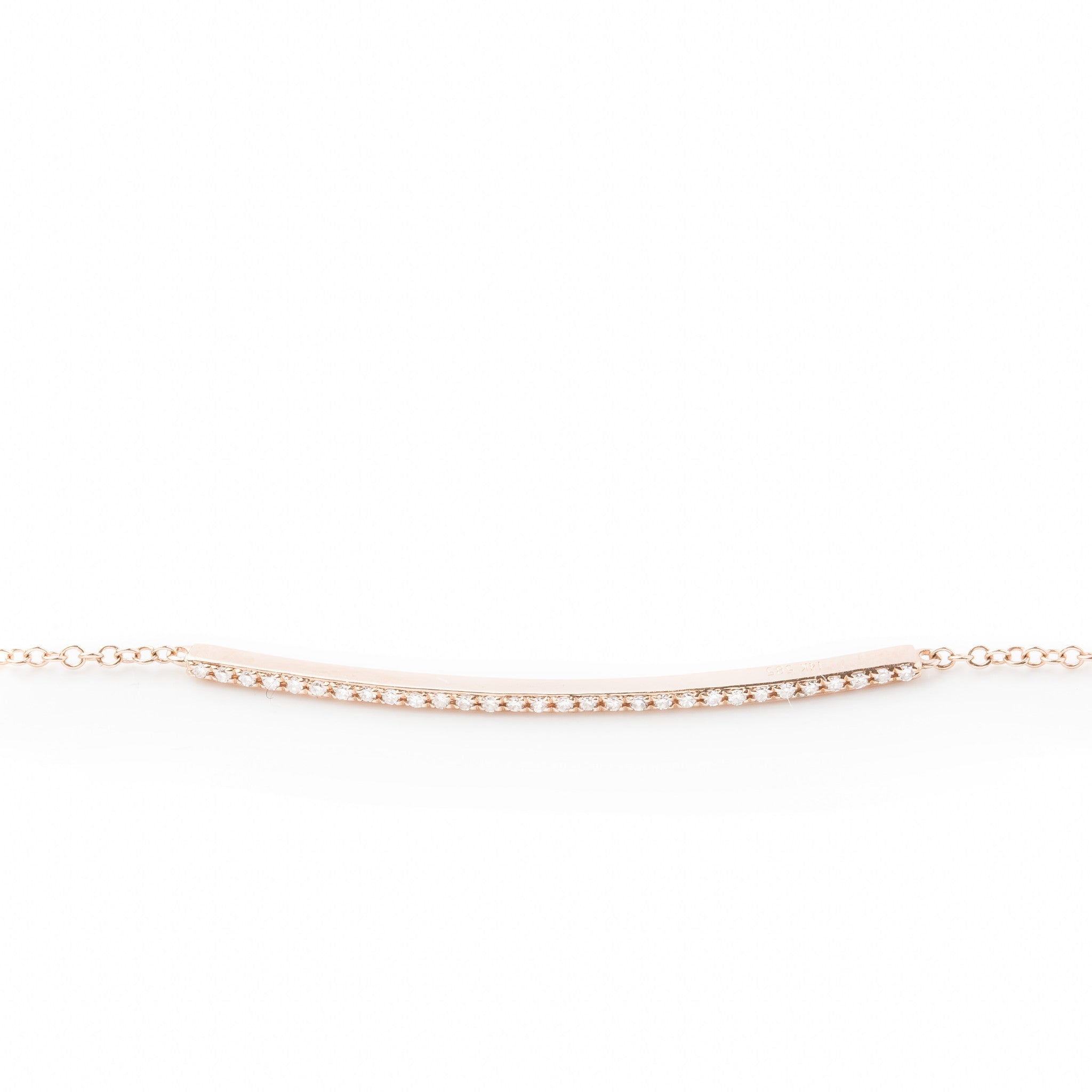 Diamond Bar Bracelet by Atheria Jewelry