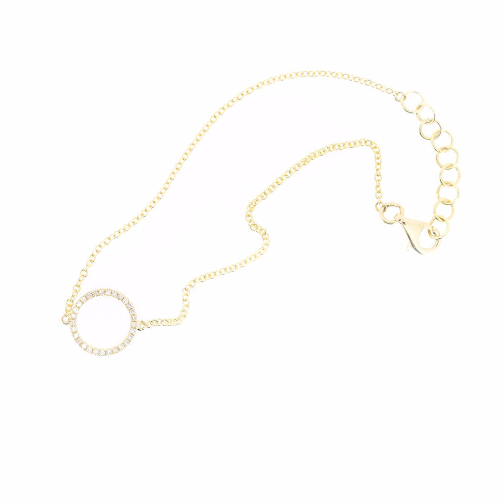 Diamond Halo Bracelet by Atheria Jewelry