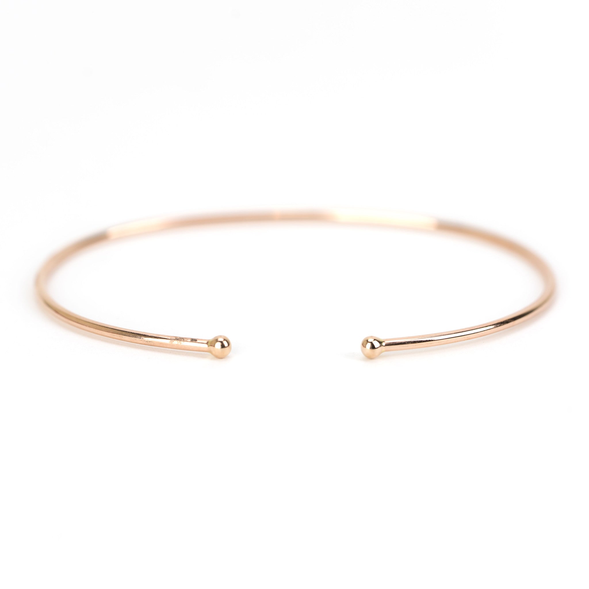 Diamond Reverse Open Cuff Bangle by Atheria Jewelry