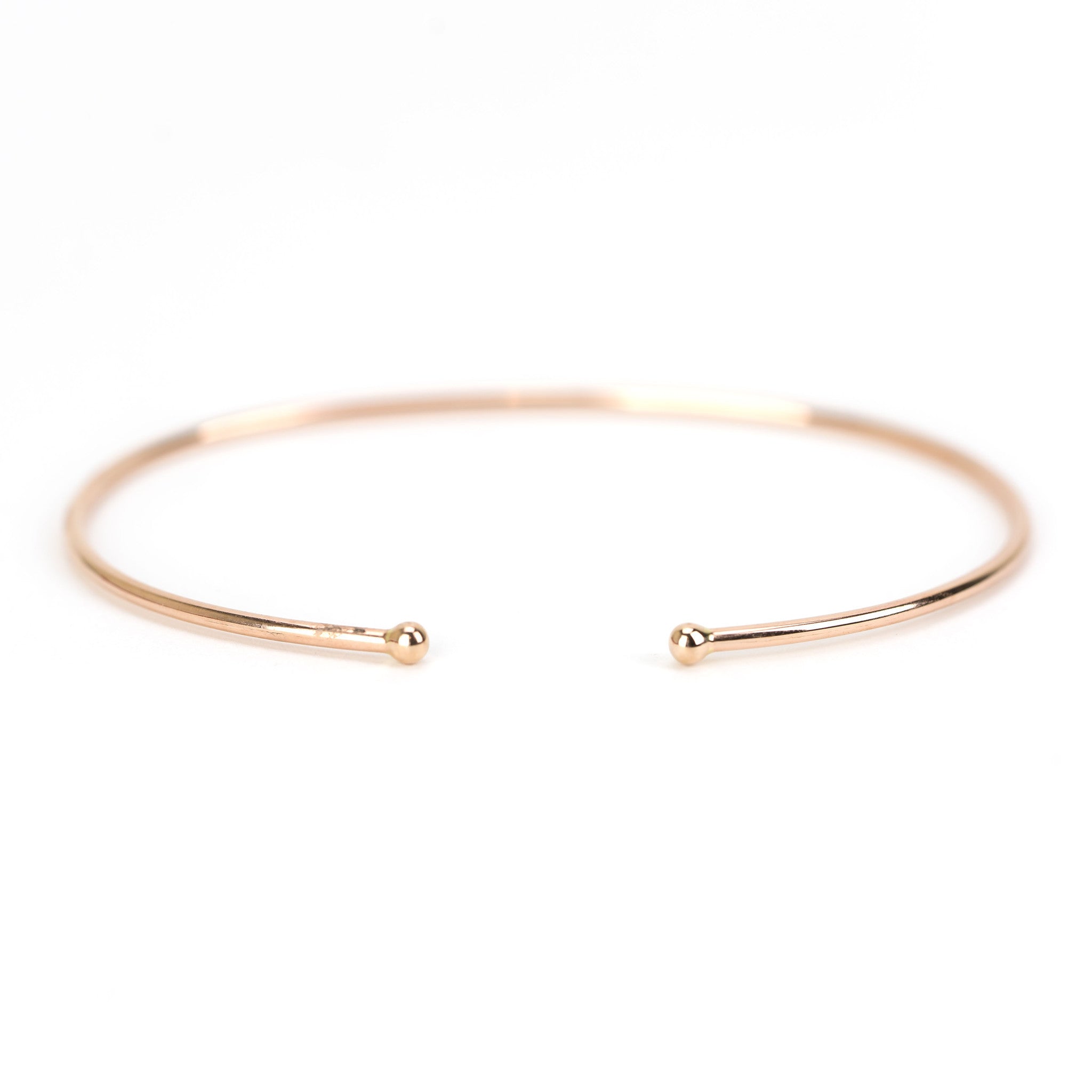 Diamond Reverse Open Cuff Bangle by Atheria Jewelry