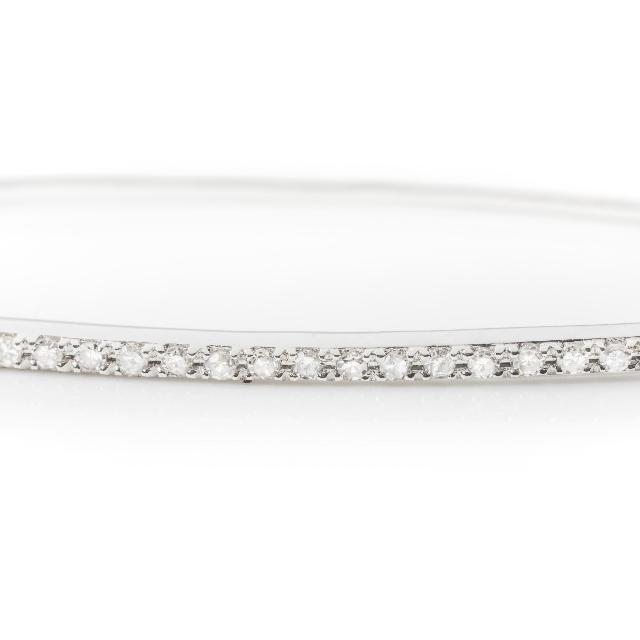 Diamond Studded Linear Earrings by Atheria Jewelry