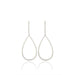 Diamond Teardrop Hoop Earrings by Atheria Jewelry