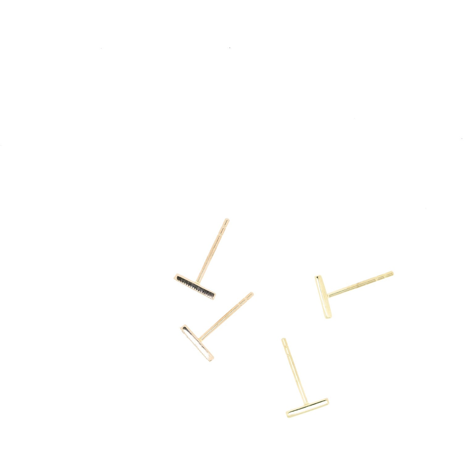 Minimalist Bar Earrings by Atheria Jewelry