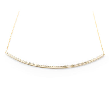 Diamond Arc Necklace by Atheria Jewelry
