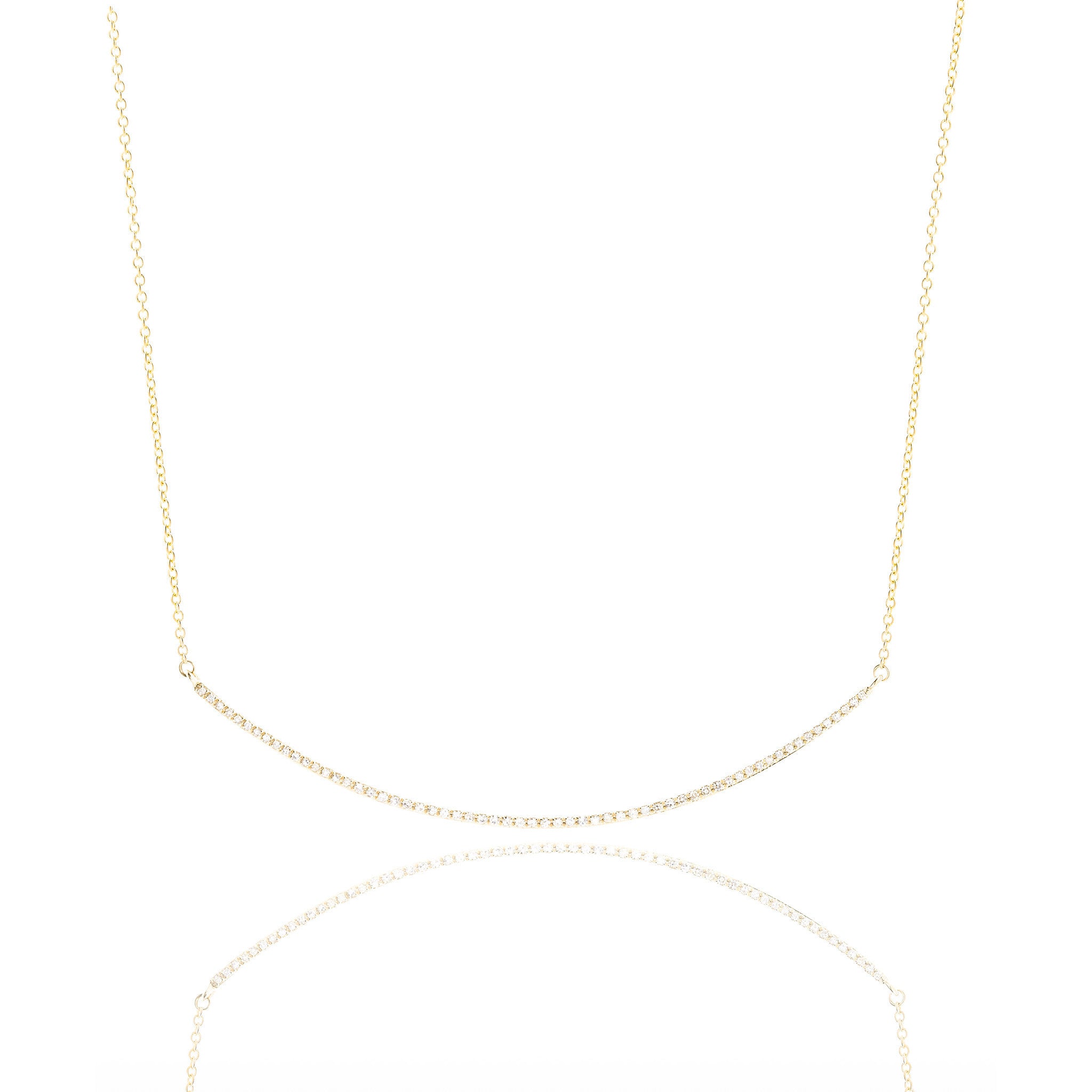 Diamond Arc Necklace by Atheria Jewelry