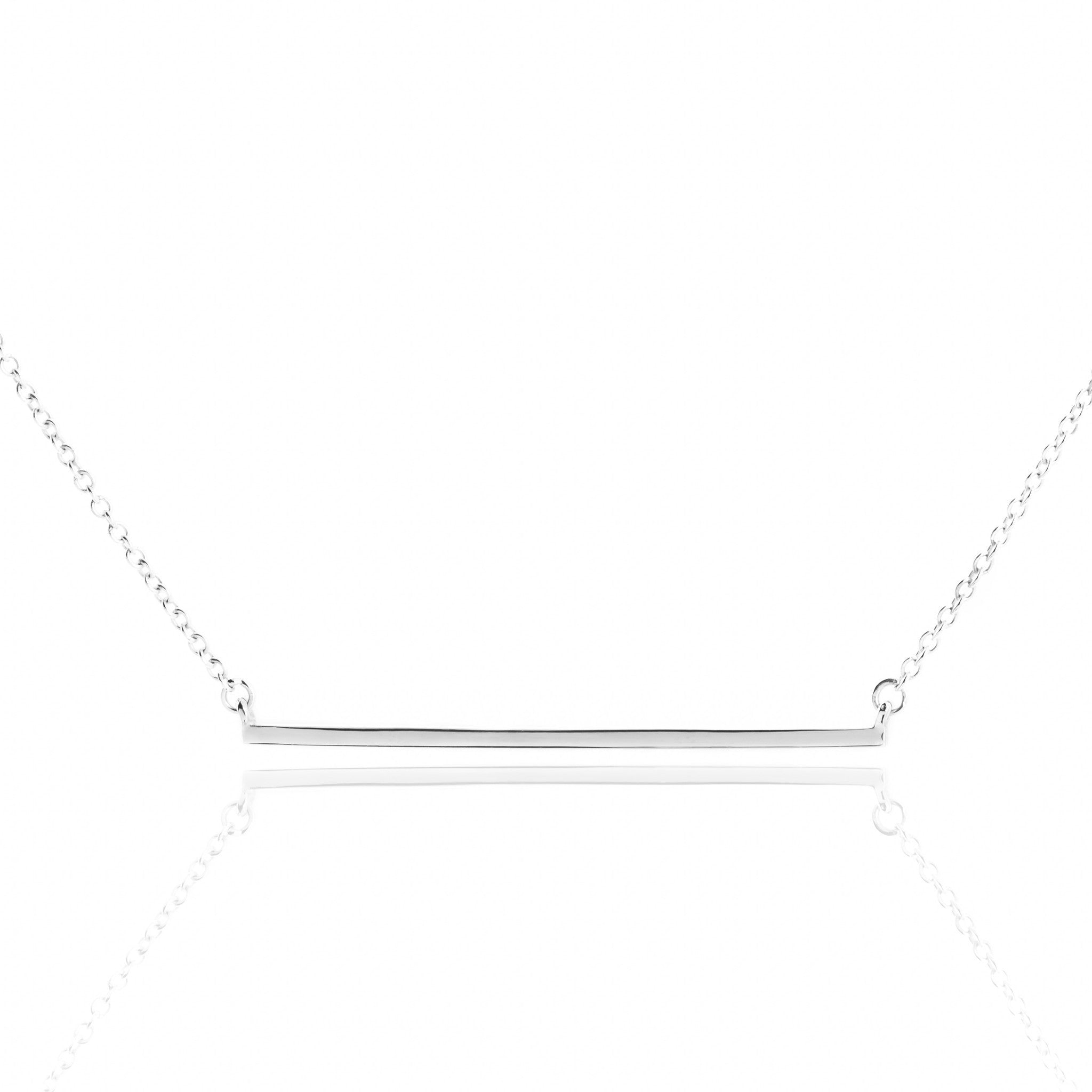 Diamond Bar Necklace by Atheria Jewelry