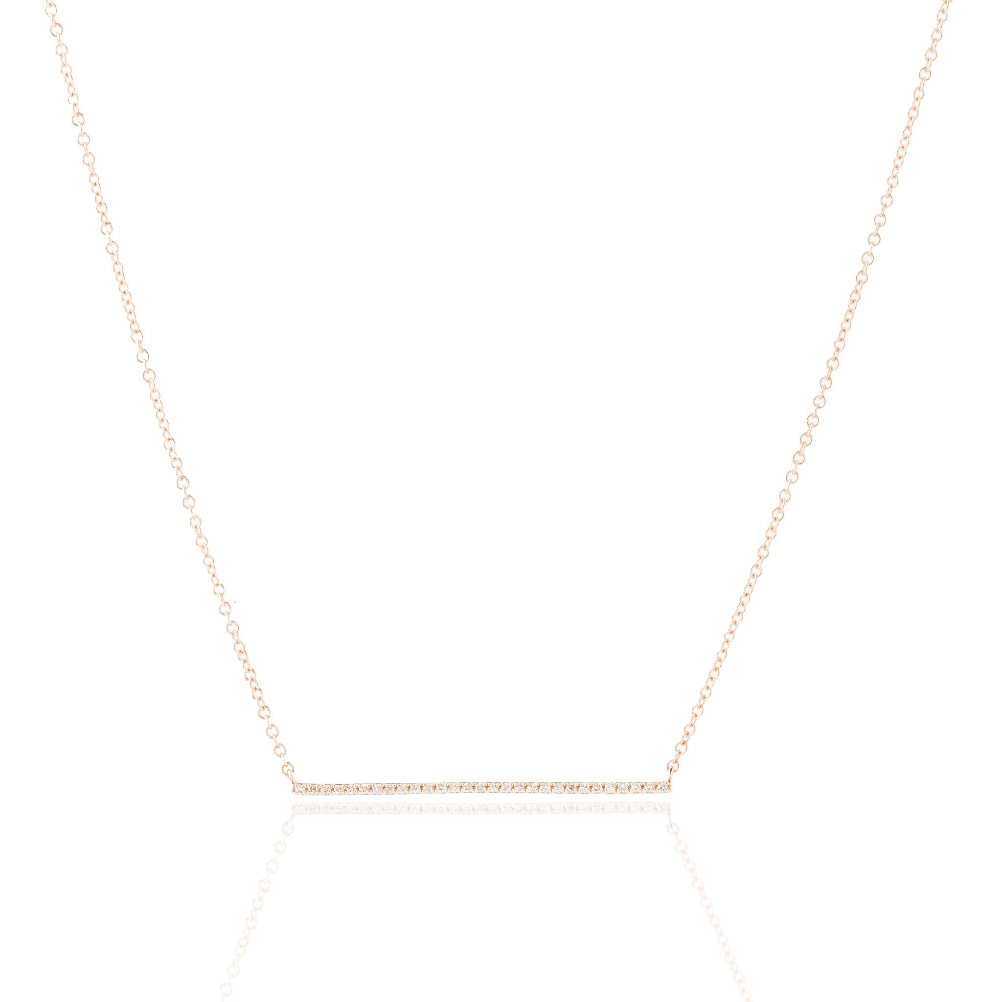 Diamond Bar Necklace by Atheria Jewelry