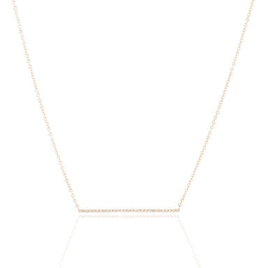 Diamond Bar Necklace by Atheria Jewelry