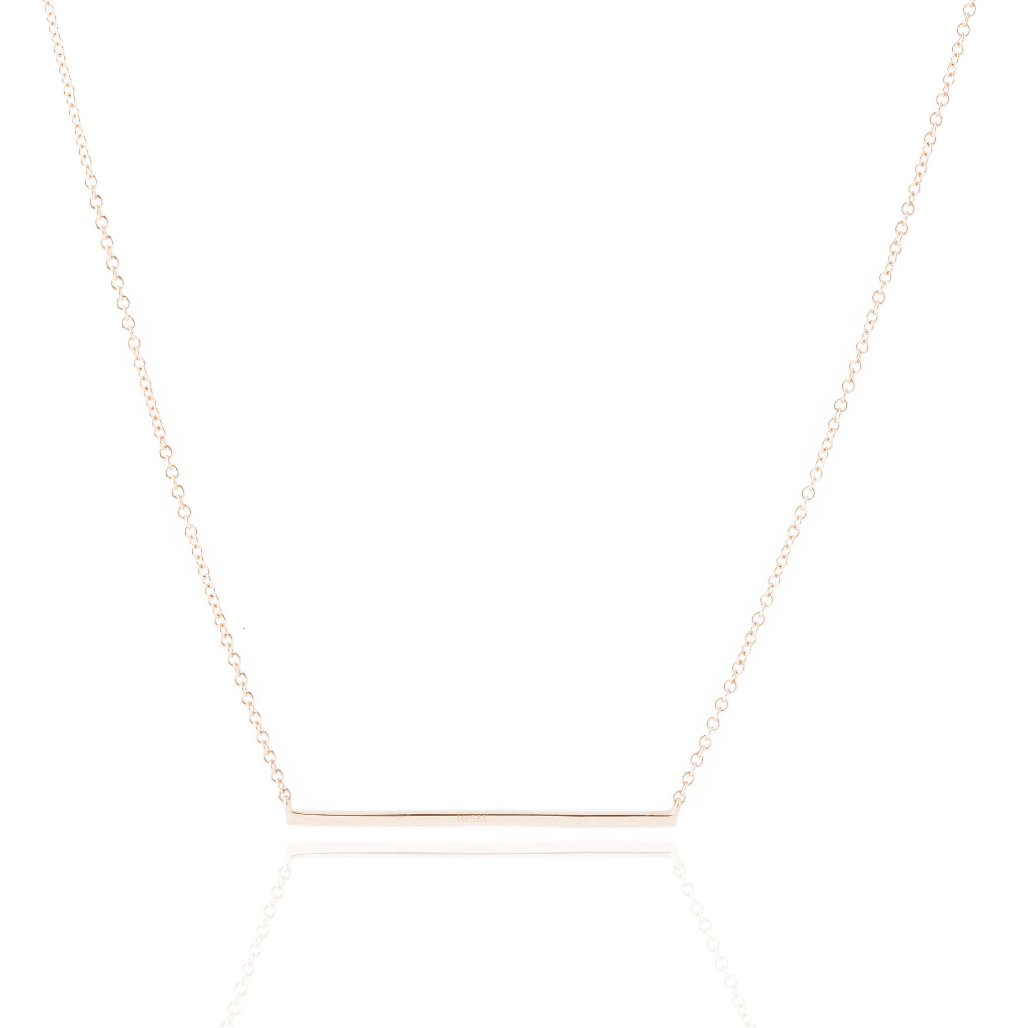 Diamond Bar Necklace by Atheria Jewelry