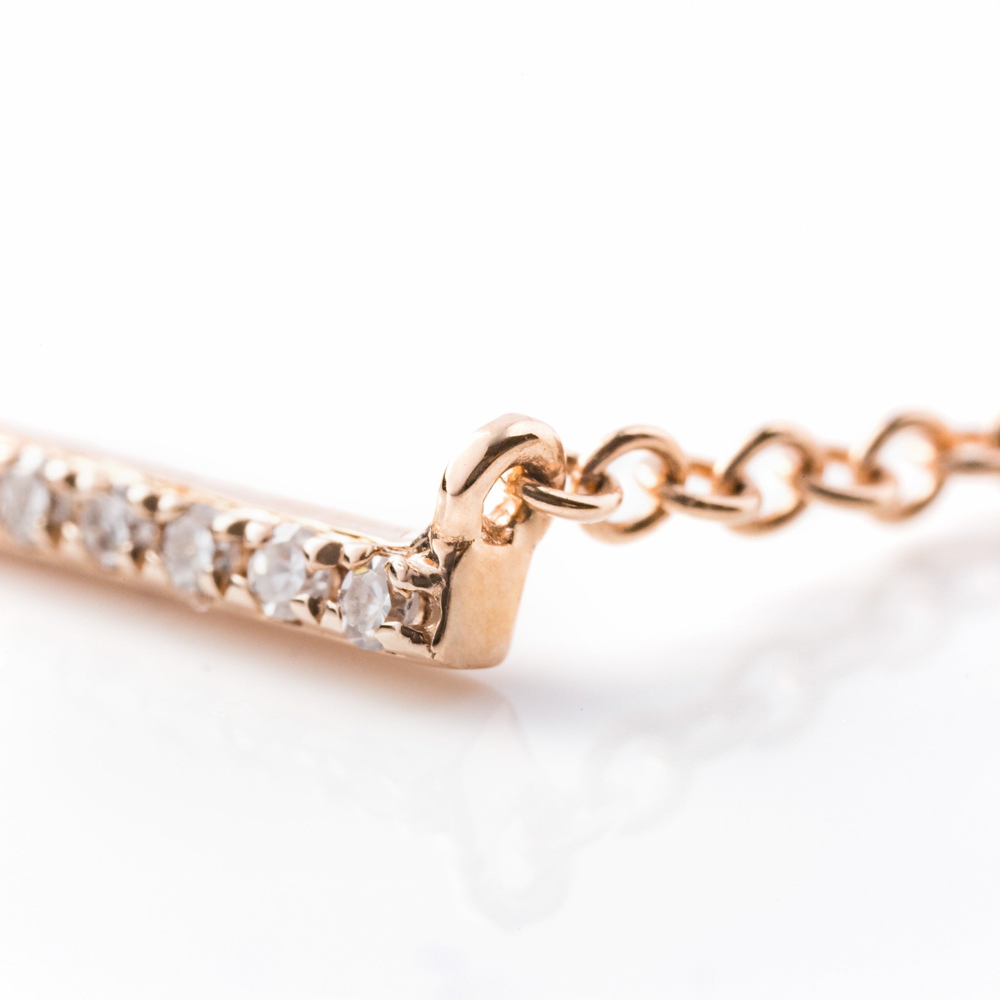 Diamond Bar Necklace by Atheria Jewelry