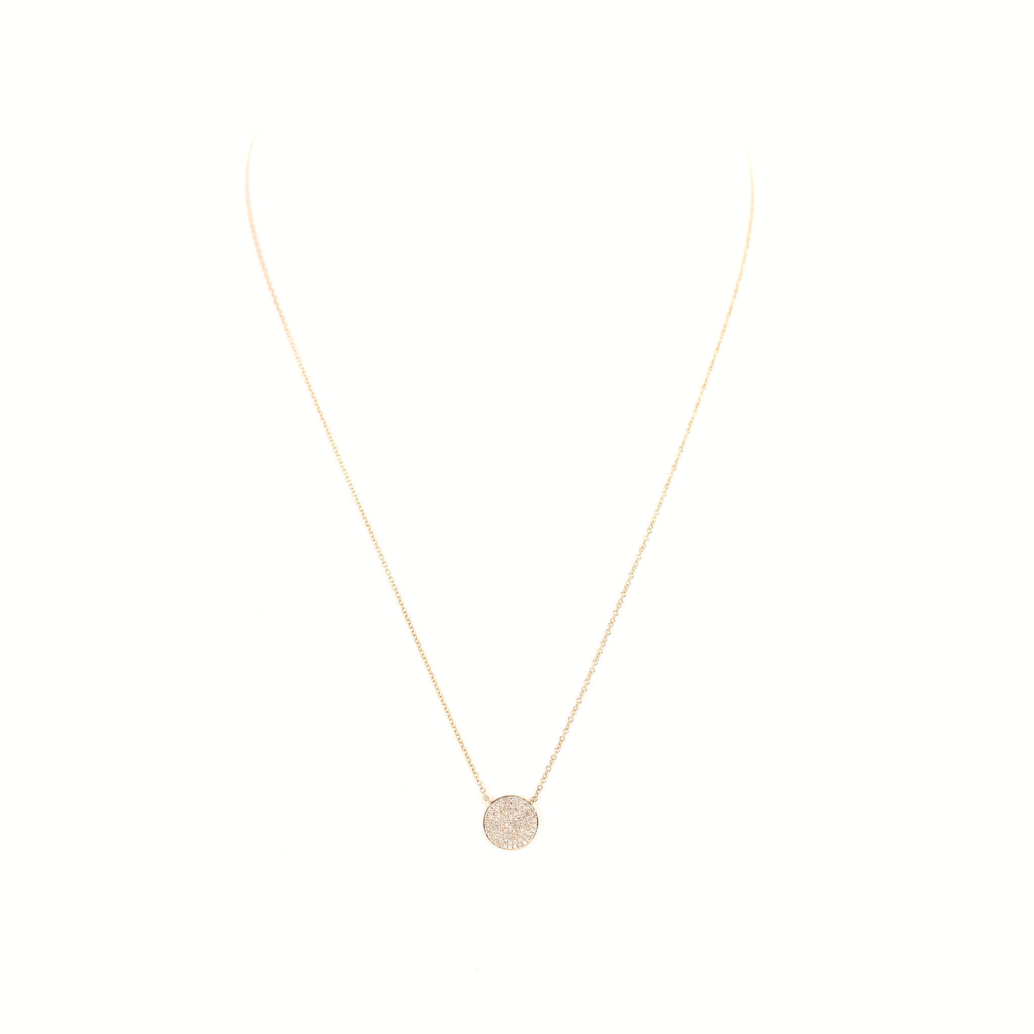 Diamond Disc Necklace by Atheria Jewelry